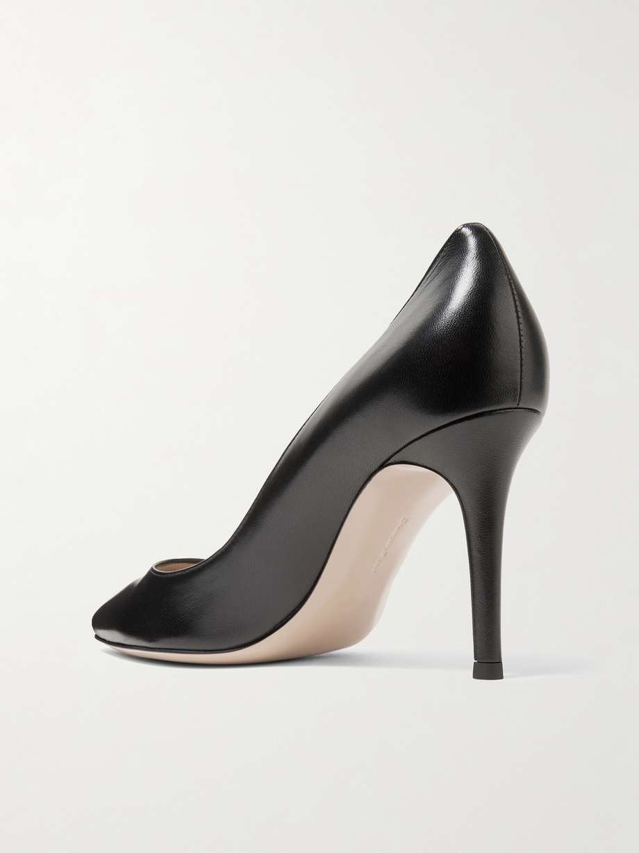 GIANVITO ROSSI 85 leather pumps NETAPORTER