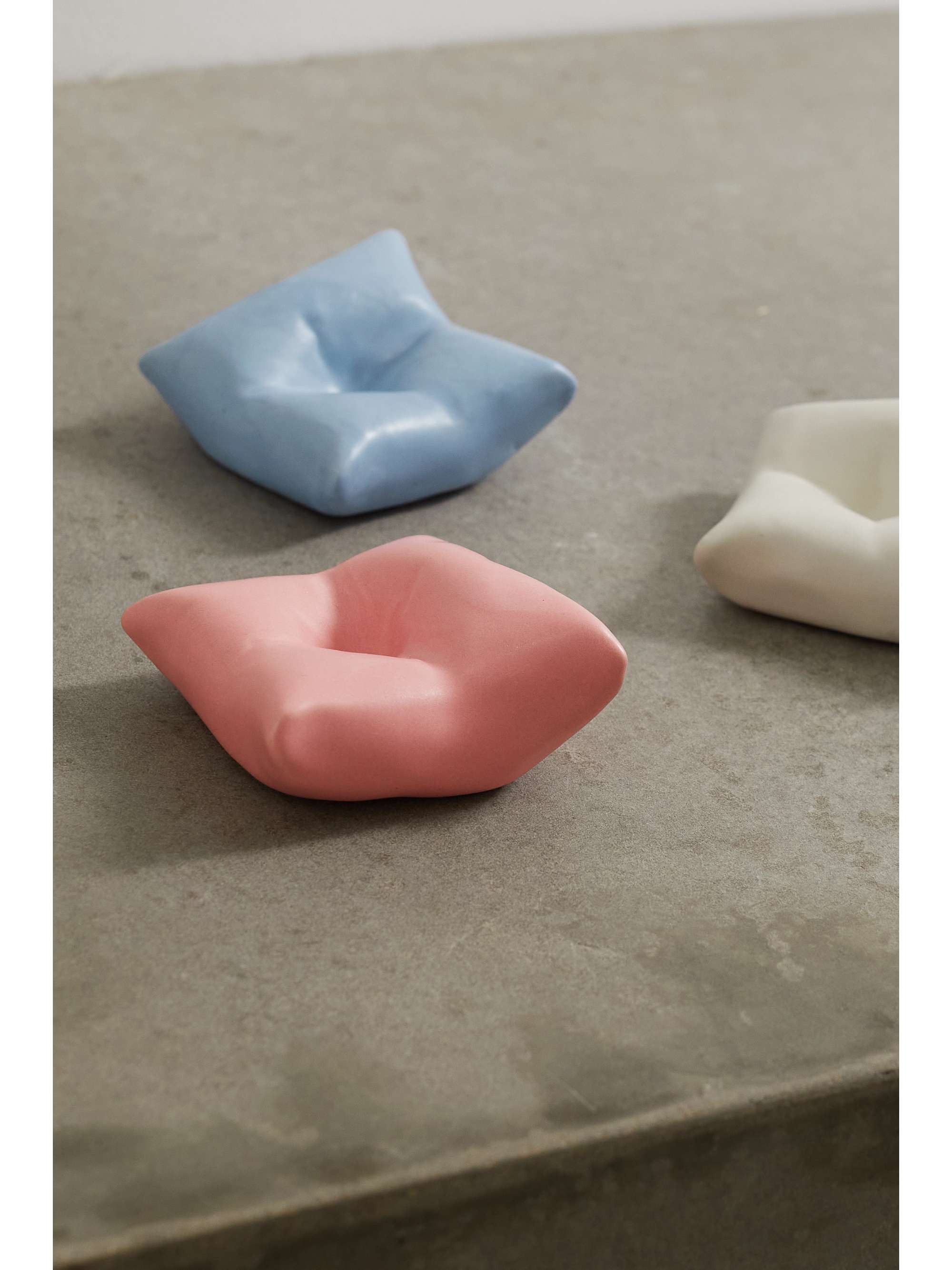 COMPLETEDWORKS B43 Cushions set of three ceramic trays