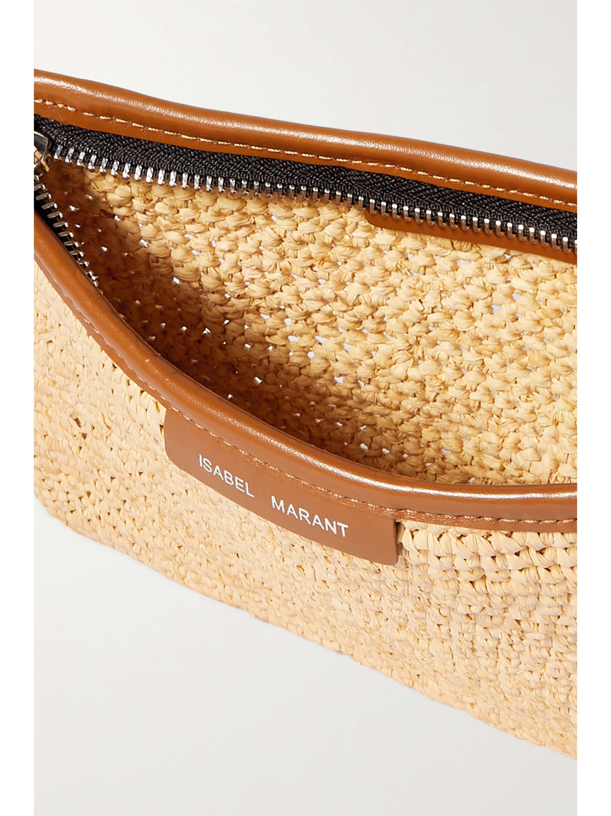 woven raffia clutch
