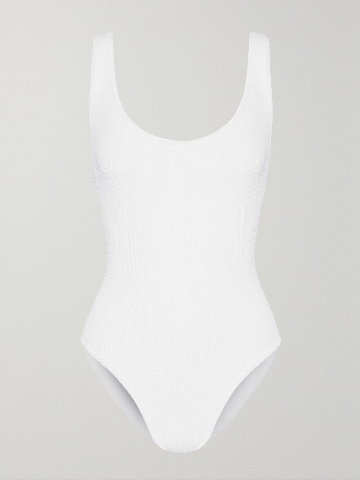 Shop Hunza G + Net Sustain Seersucker Swimsuit In White