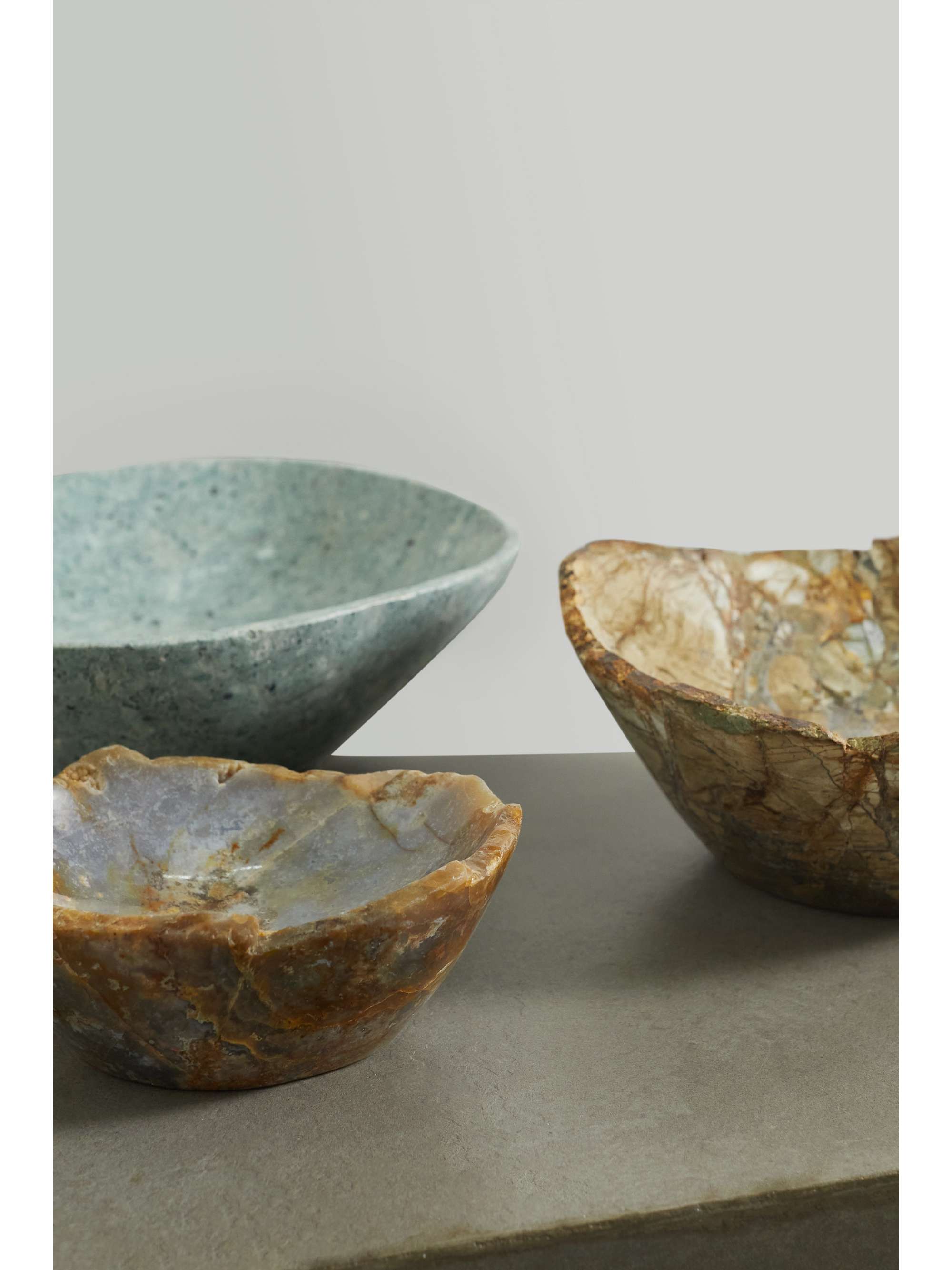SOHO HOME Set of three jasper bowls