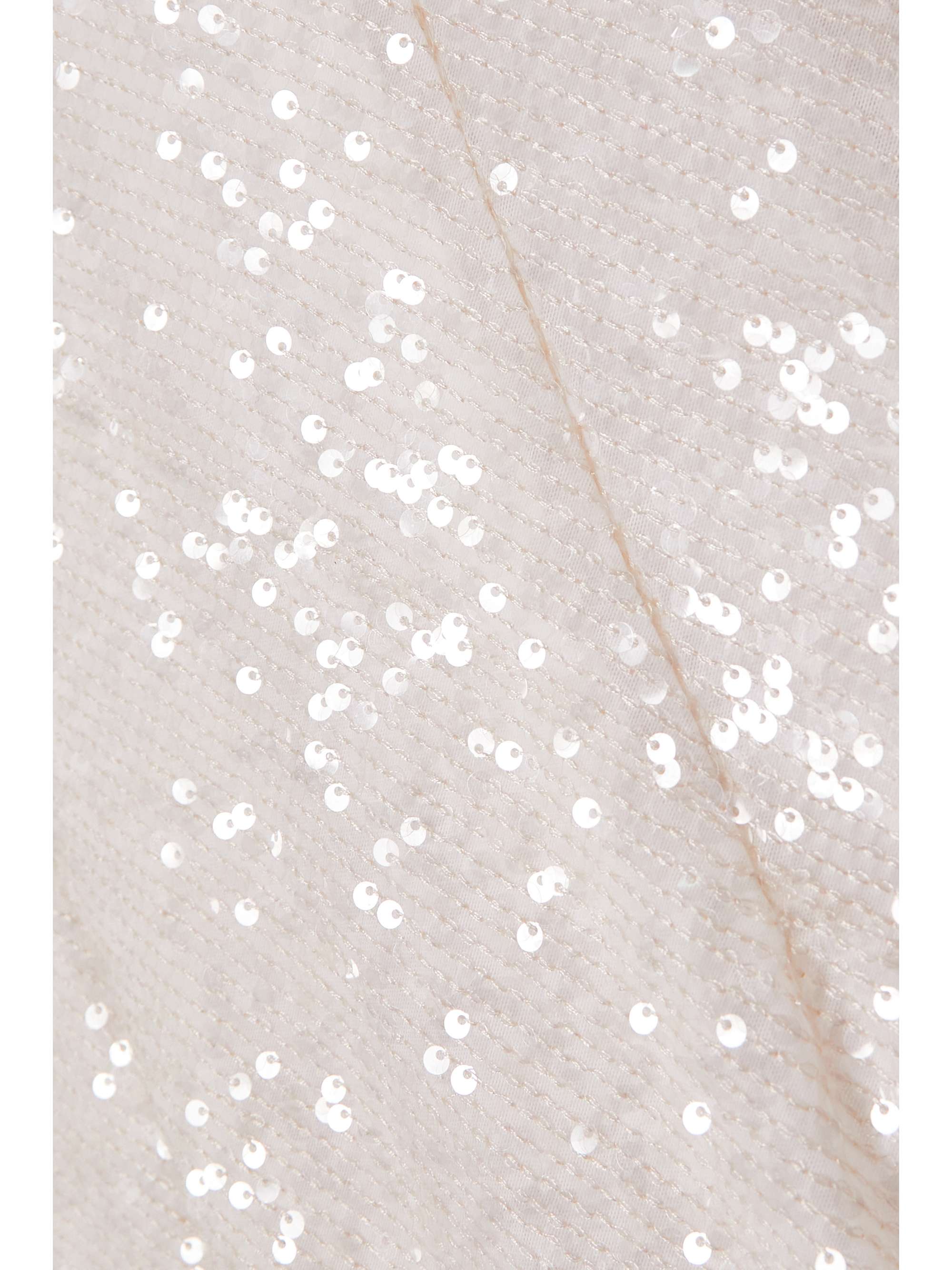 GALVAN Salina sequined tulle halterneck gown