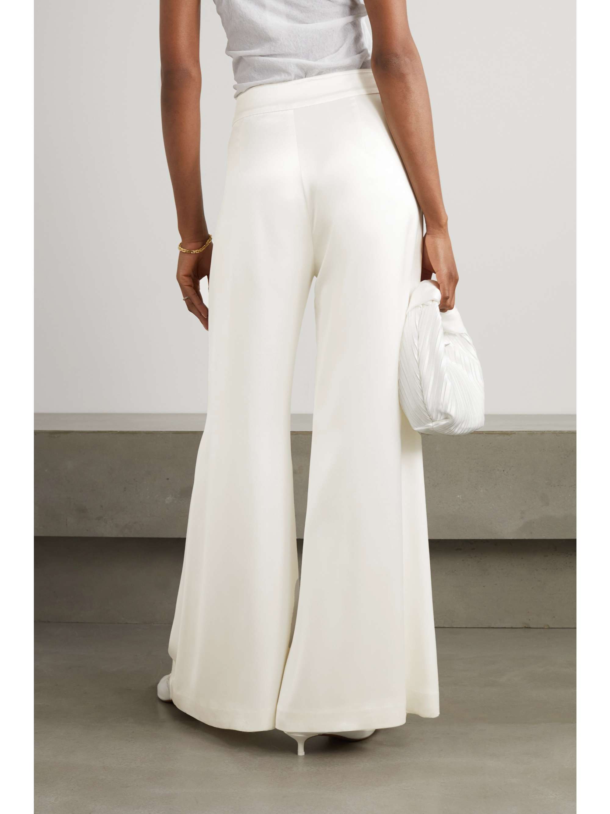 GALVAN Julianne satin wide-leg pants