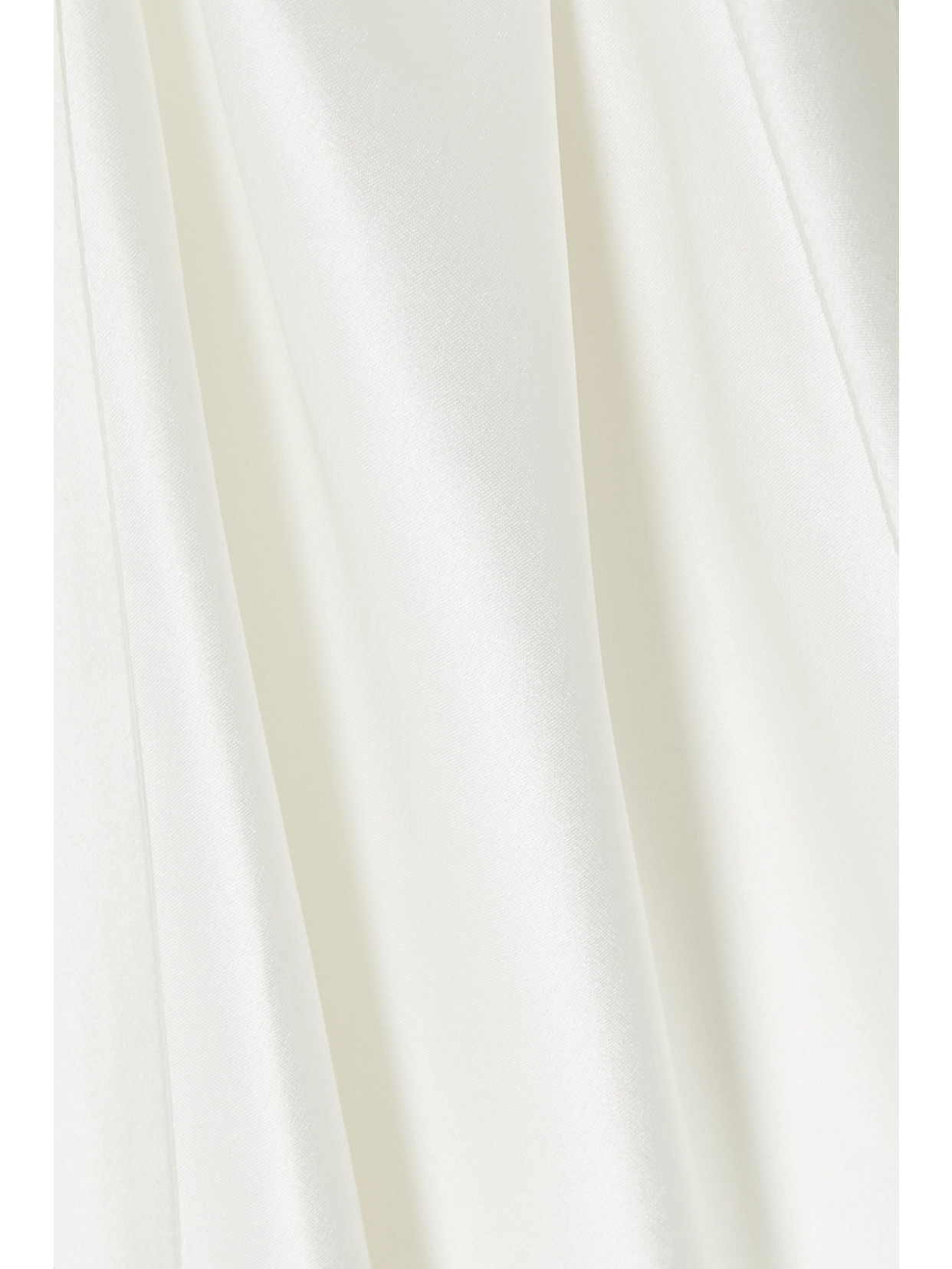 Shop Galvan Santorini Twisted Halterneck Silk-satin Gown In White