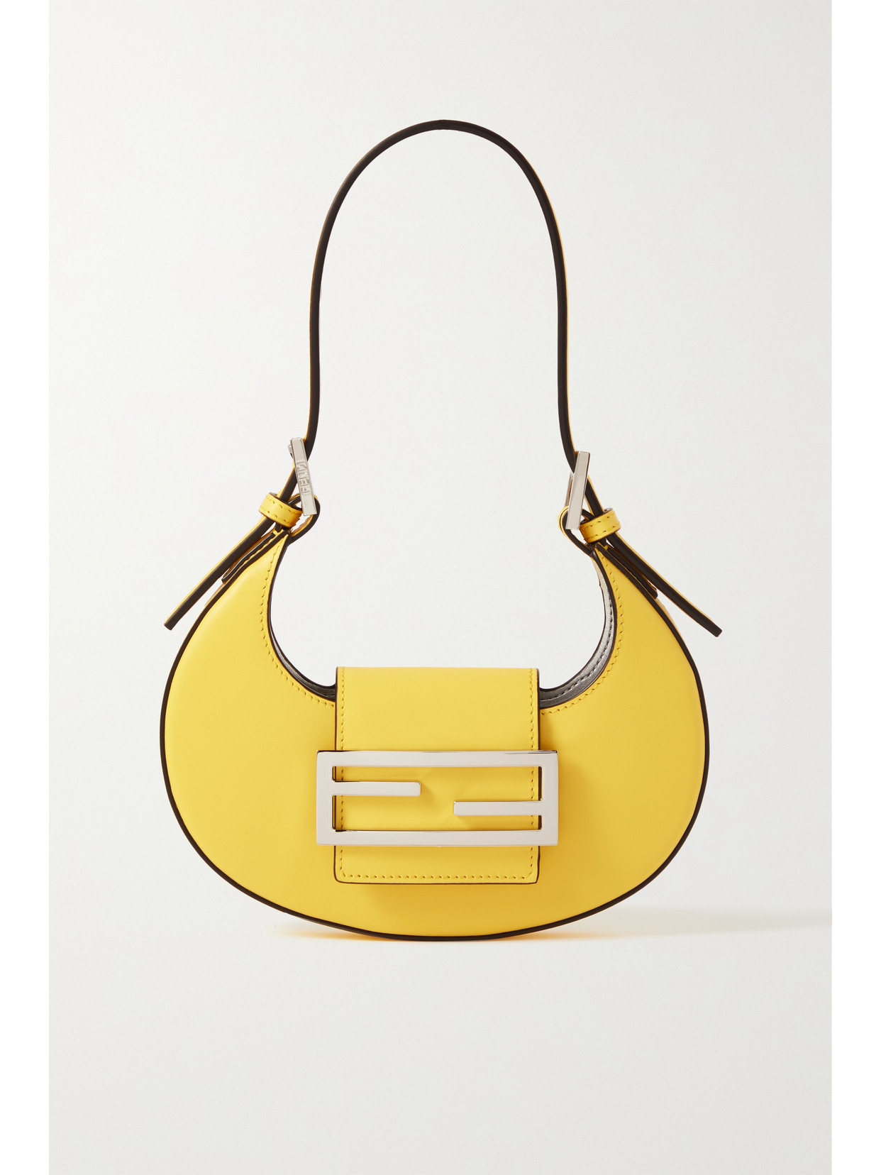 FENDI CROISSANT MINI LEATHER SHOULDER BAG