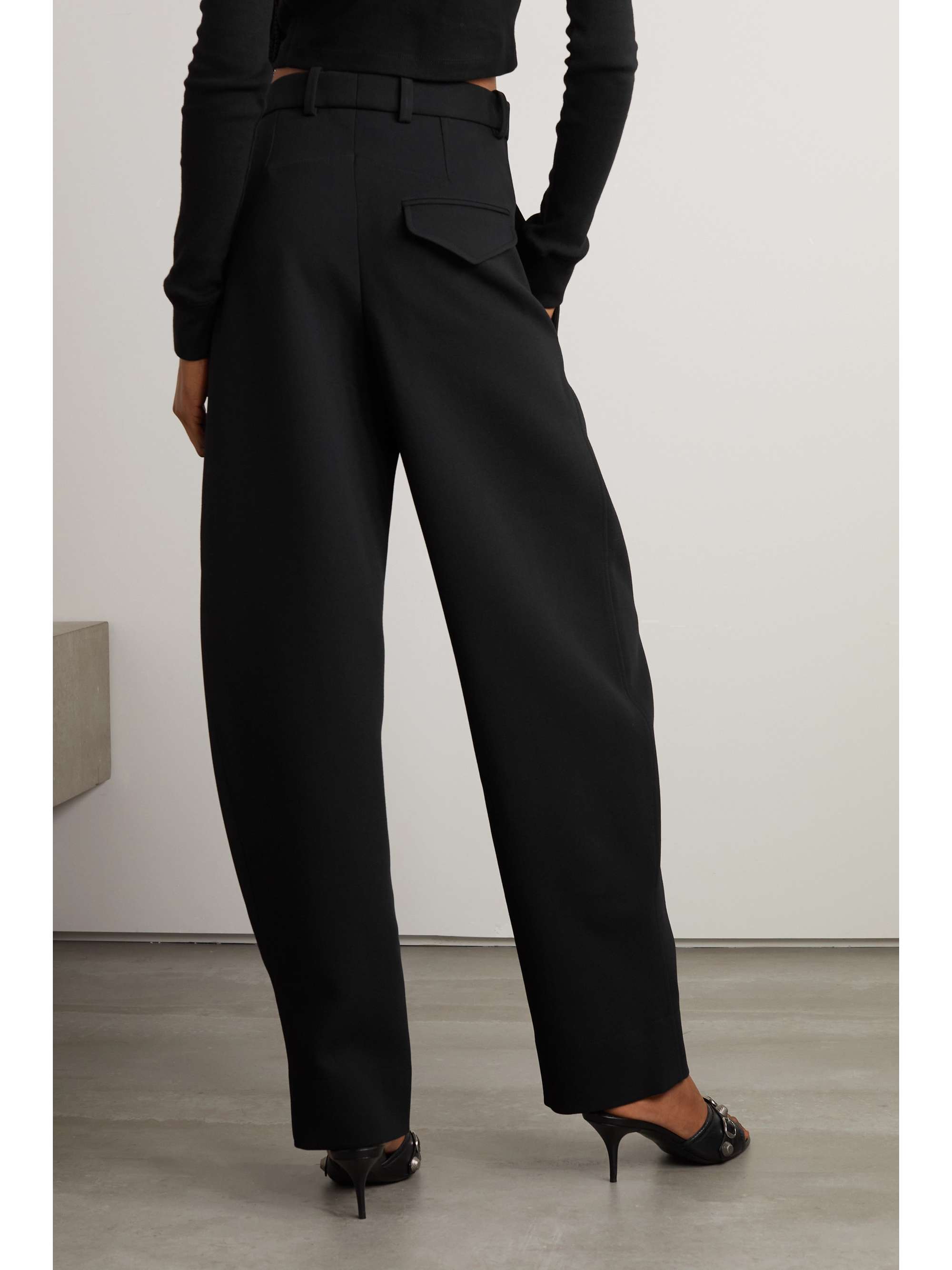 WARDROBE.NYC + Hailey Bieber pleated wool wide-leg pants