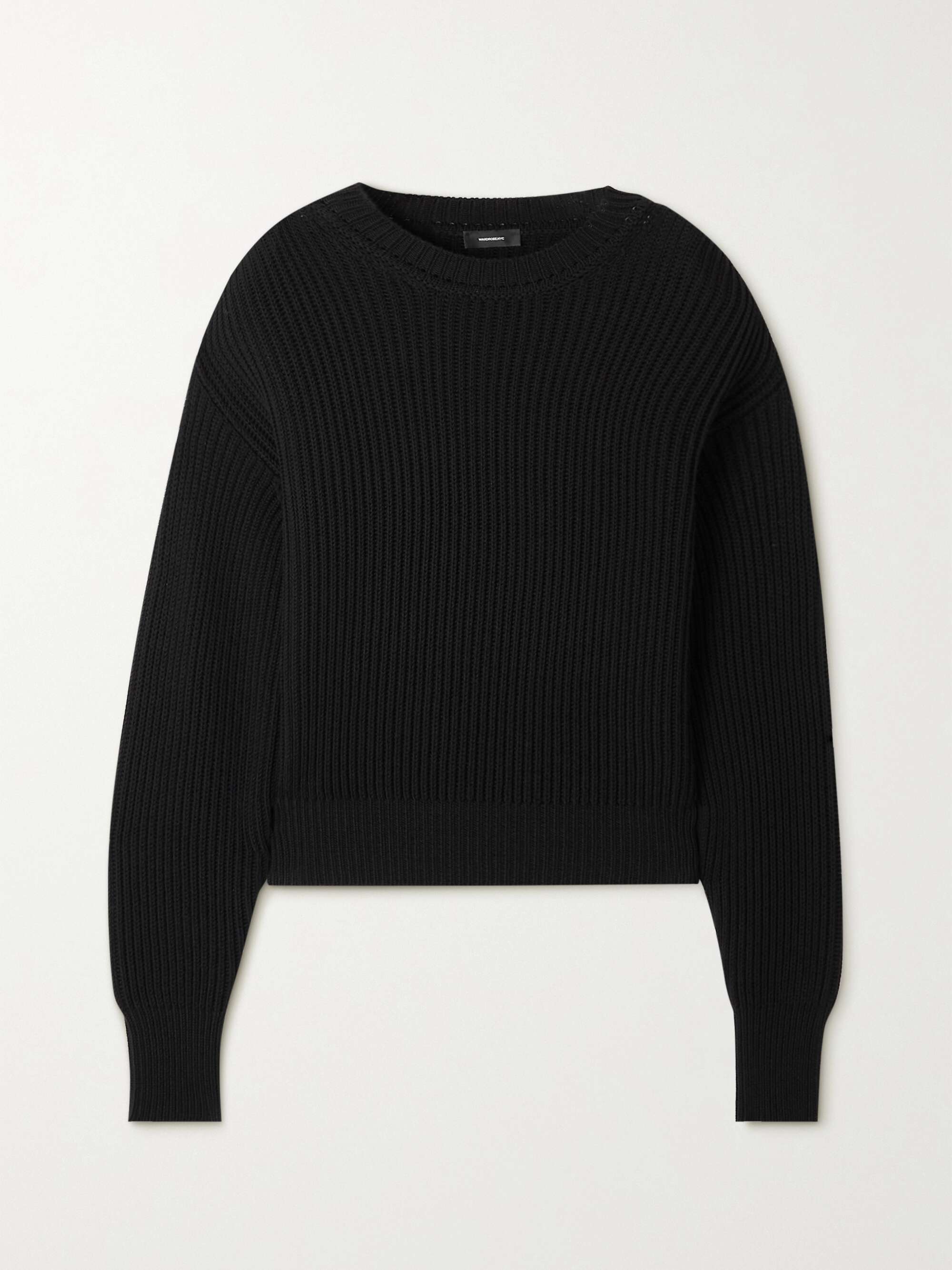 WARDROBE.NYC + Hailey Bieber ribbed wool sweater | NET-A-PORTER