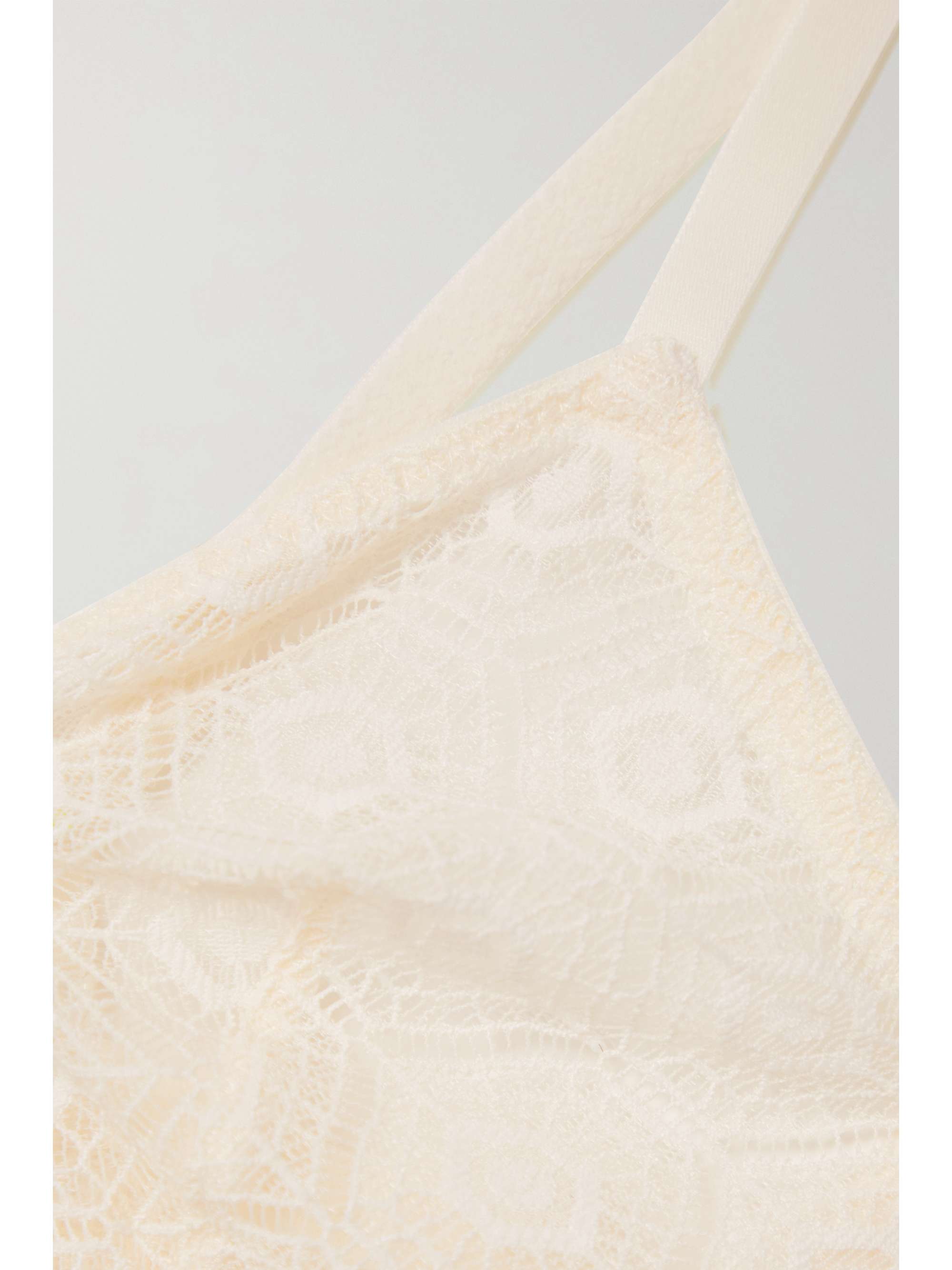 ELSE Cobweb stretch-lace soft-cup triangle bra