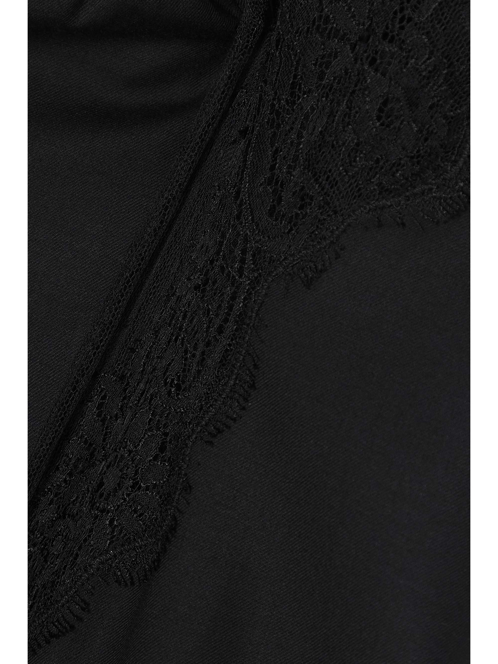 GABRIELA HEARST Enrica lace-trimmed cashmere wide-leg pants