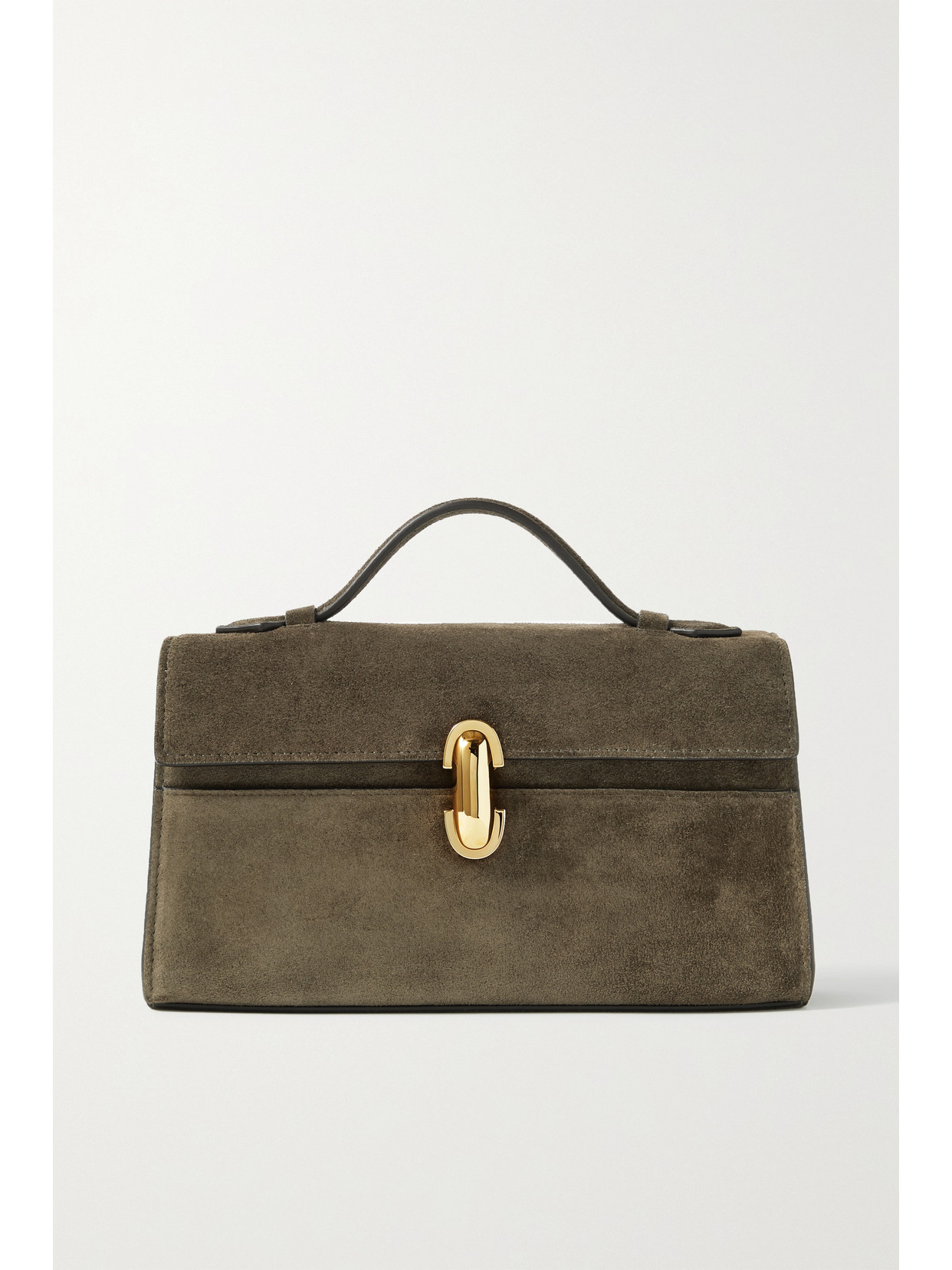 Savette - Symmetry Pochette Suede Tote - Dark brown