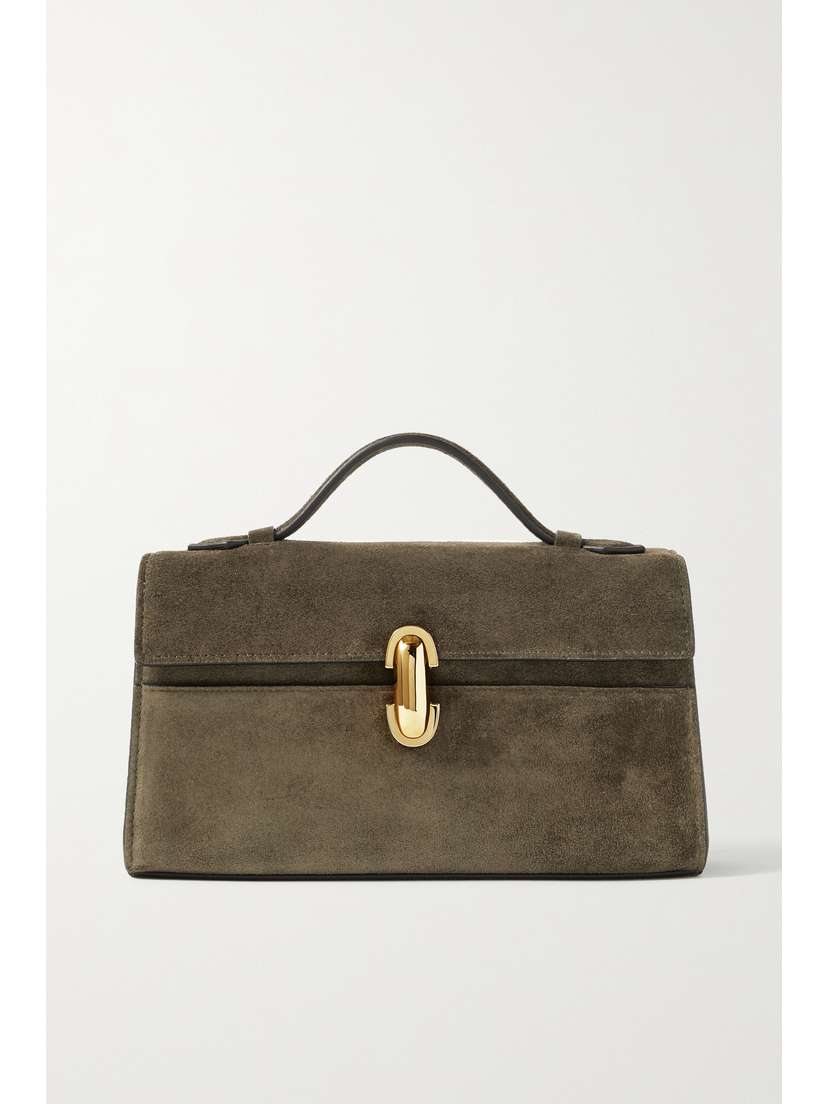 Savette Symmetry Pochette Suede Tote