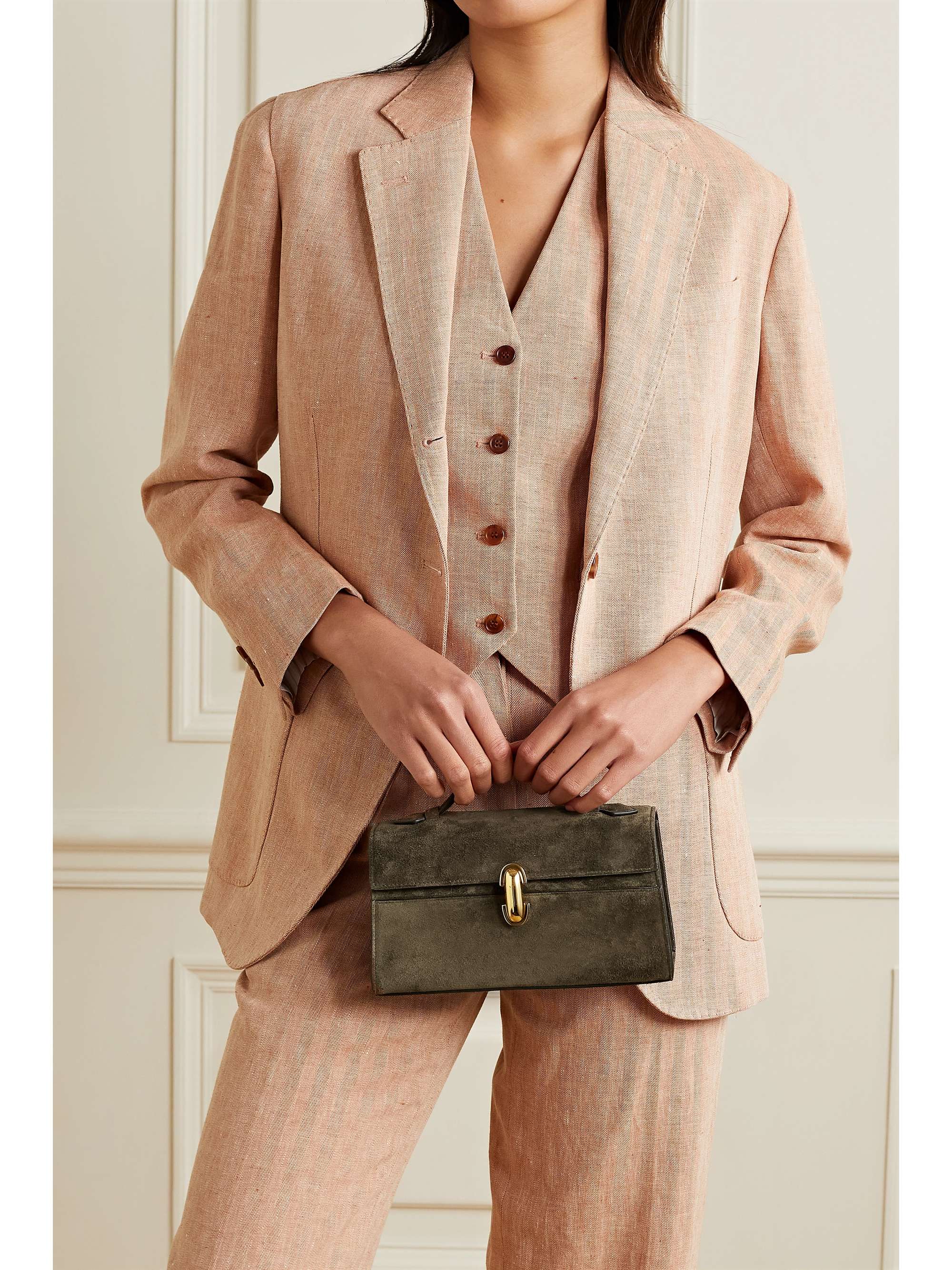 SAVETTE Symmetry Pochette leather tote
