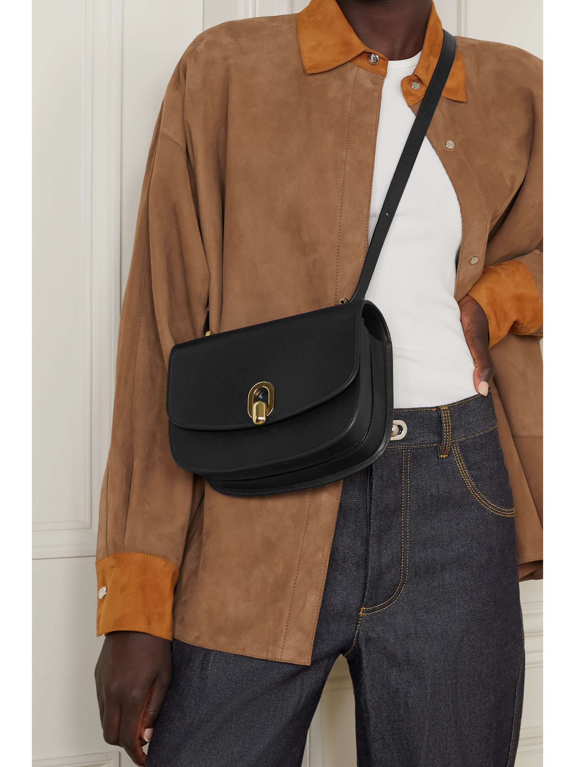 SAVETTE Tondo 22 leather shoulder bag