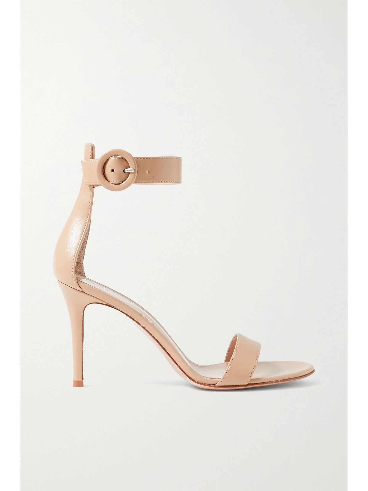 Gianvito Rossi Portofino 85 Leather Sandals - Neutrals