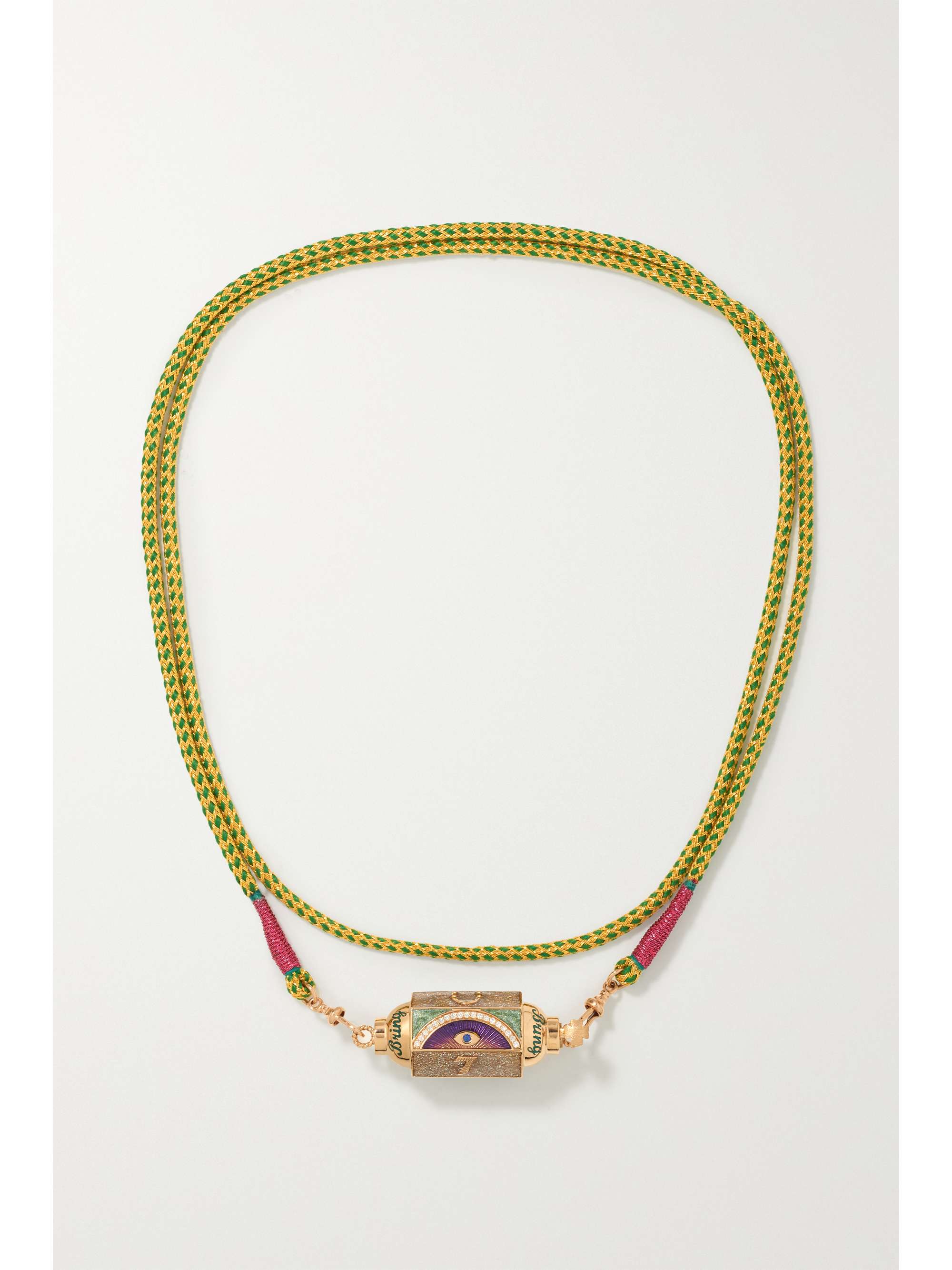 MARIE LICHTENBERG Lucky convertible 18-karat rose gold, enamel