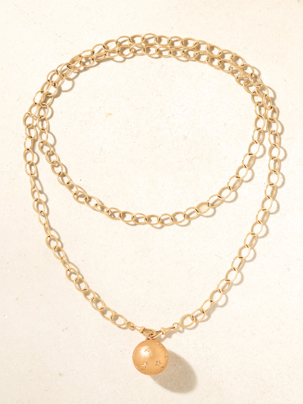 Marie Lichtenberg Heartbeat Orb Convertible 9-karat Yellow And 18-karat Rose Gold, Enamel, Pearl And Diamond Necklace