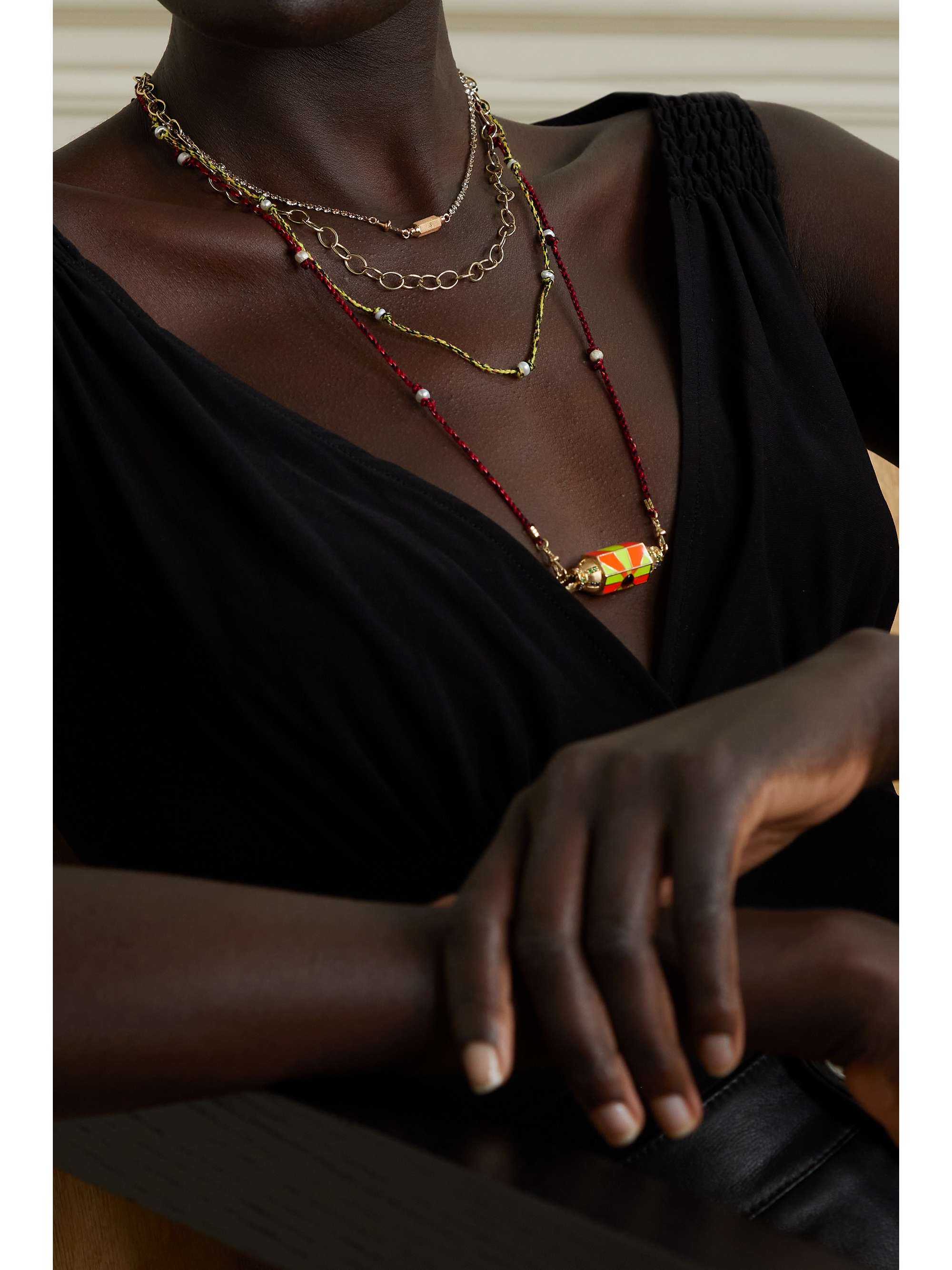 MARIE LICHTENBERG Rivière 18-karat gold diamond necklace