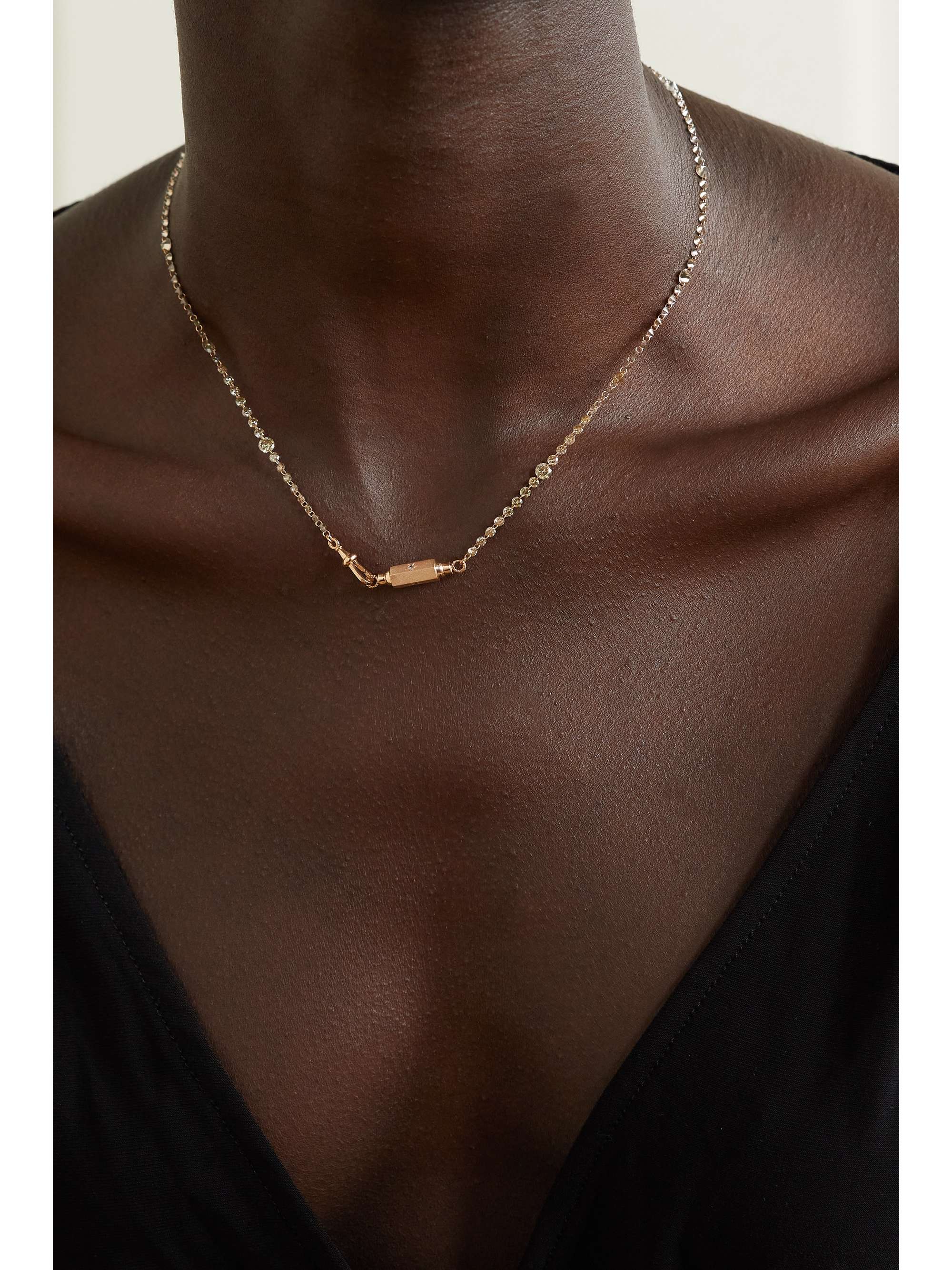 MARIE LICHTENBERG Rivière 18-karat gold diamond necklace