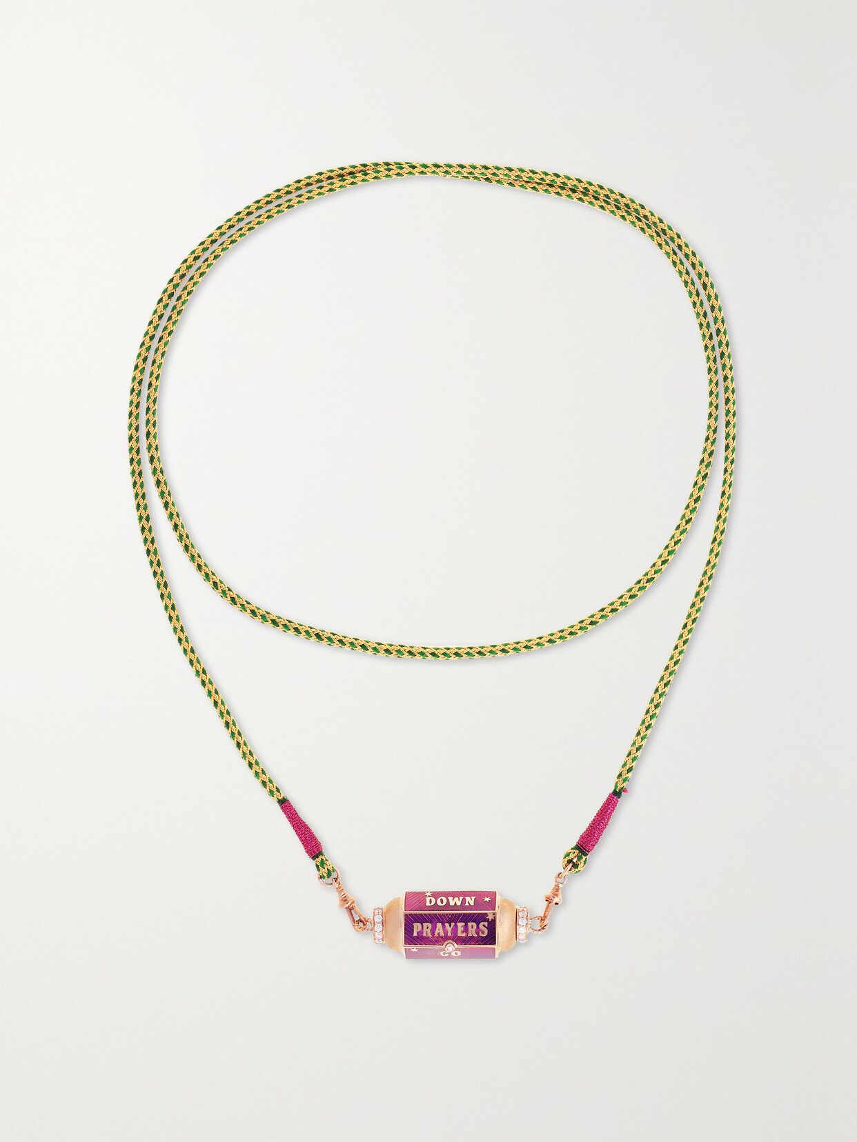 Marie Lichtenberg - Prayers Box Locket 18-karat Rose And Yellow Gold, Bead, Enamel And Diamond Necklace - one size 22 Awaiting product image