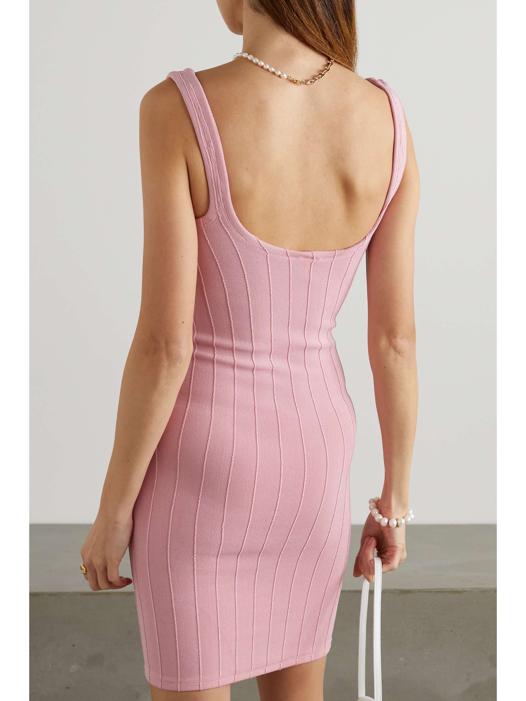HUNZA G Nile ribbed stretchknit dress NETAPORTER
