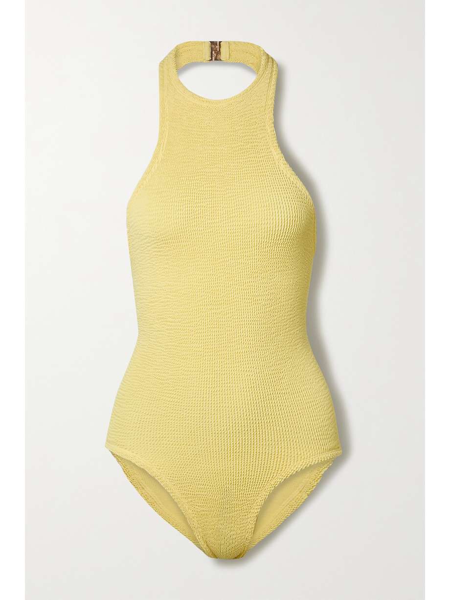 Halterneck Swimsuit Yellow