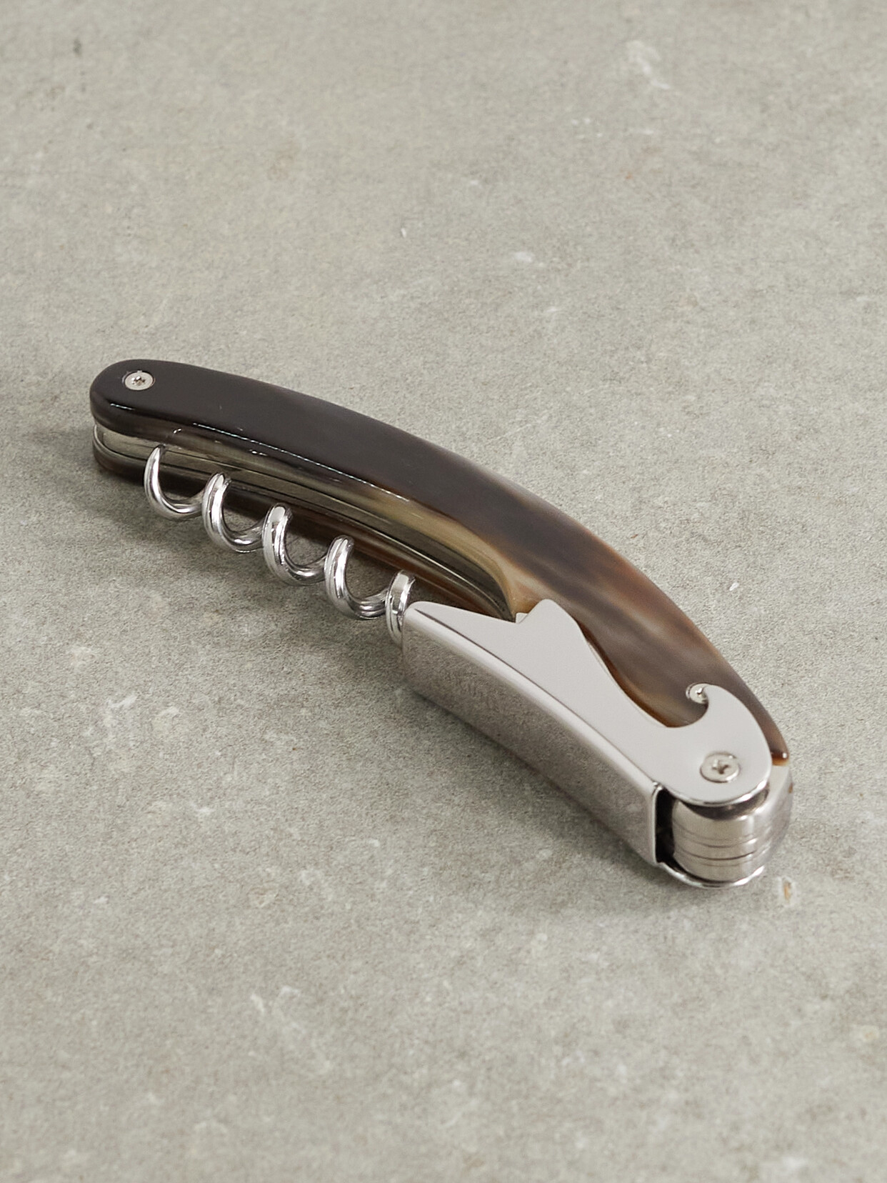 Brunello Cucinelli - Stainless Steel And Horn Corkscrew - Brown