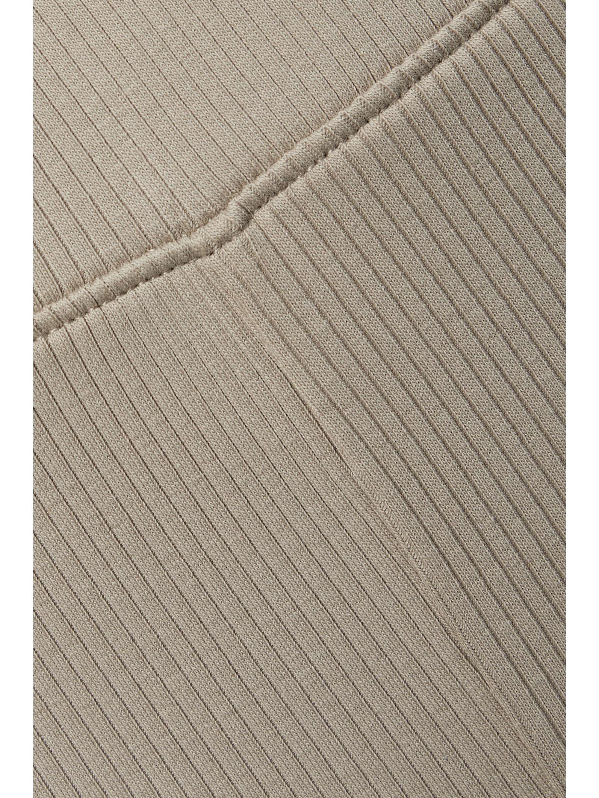 SKIN Isolde ribbed stretch-Pima cotton jersey shorts