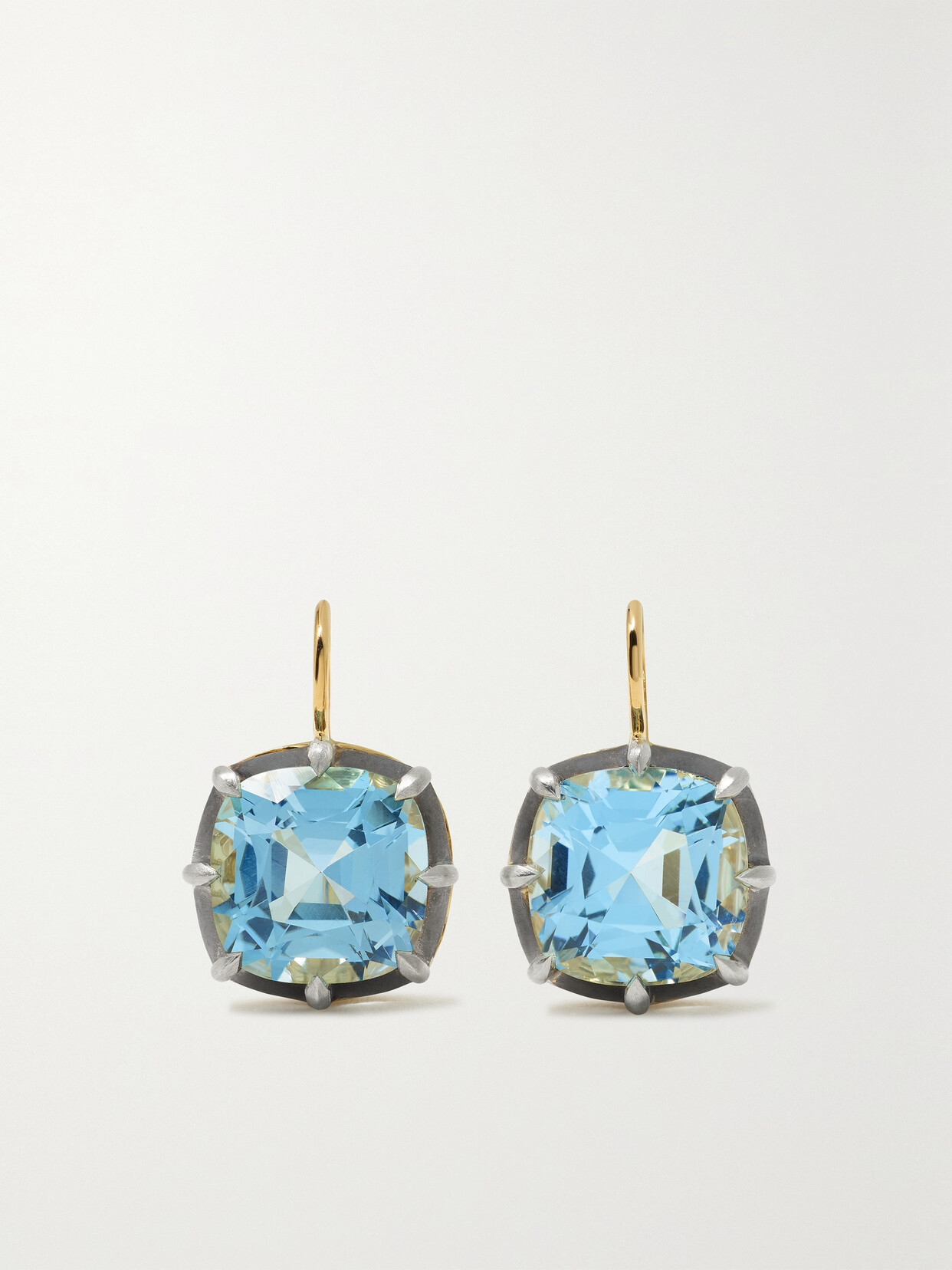 Fred Leighton - Collection 18-karat Gold, Silver And Topaz Earrings - One size