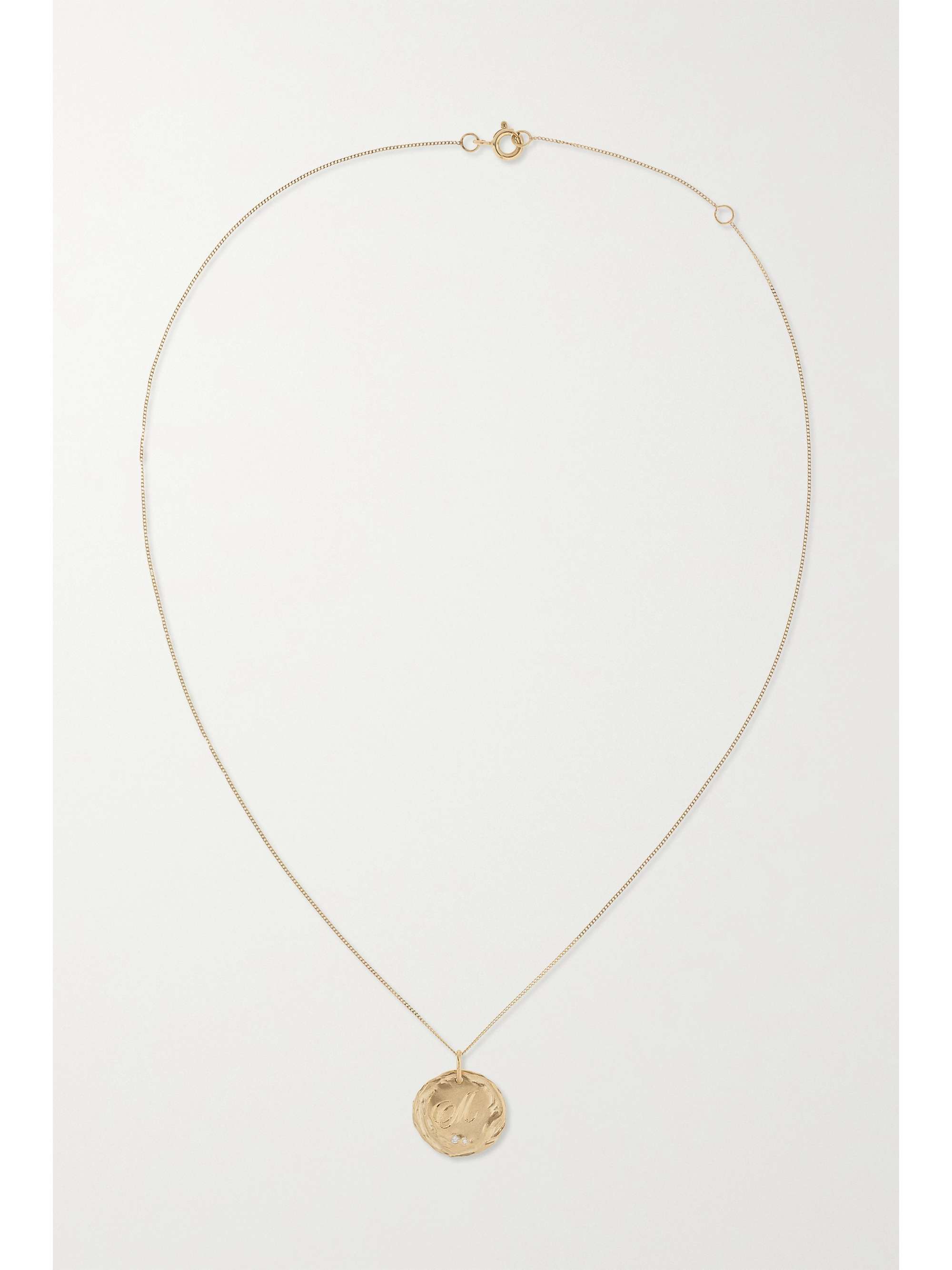 PASCALE MONVOISIN Initiale N°5 9- and 14-karat gold diamond necklace