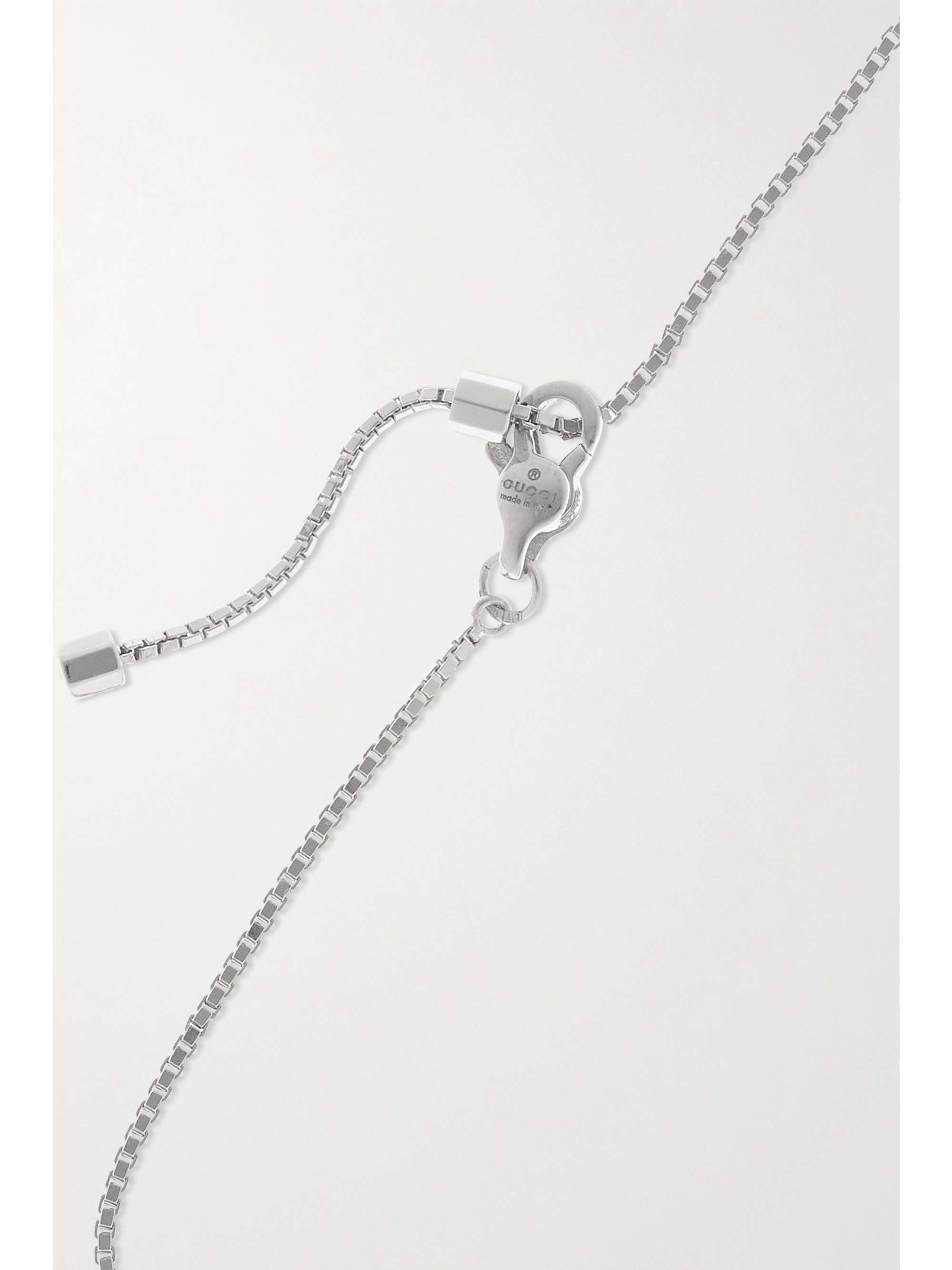 GUCCI Link to Love 18-karat white gold diamond bracelet