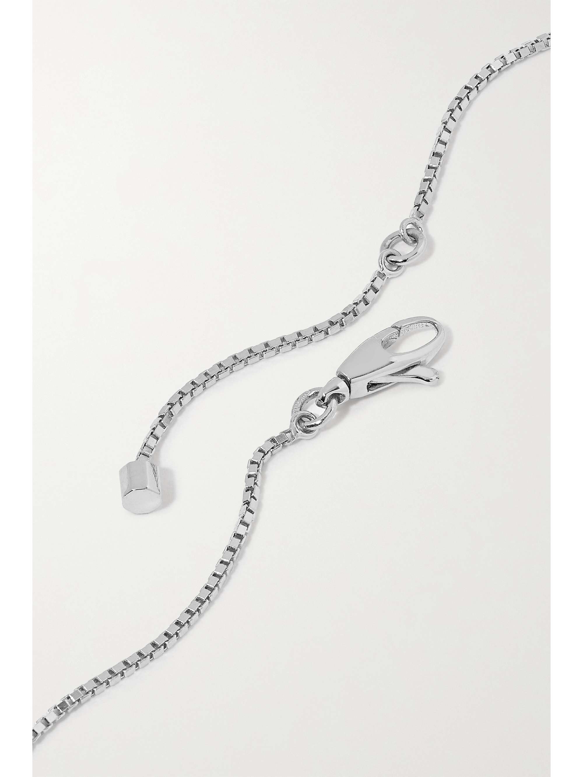 GUCCI Link to Love 18-karat white gold diamond necklace