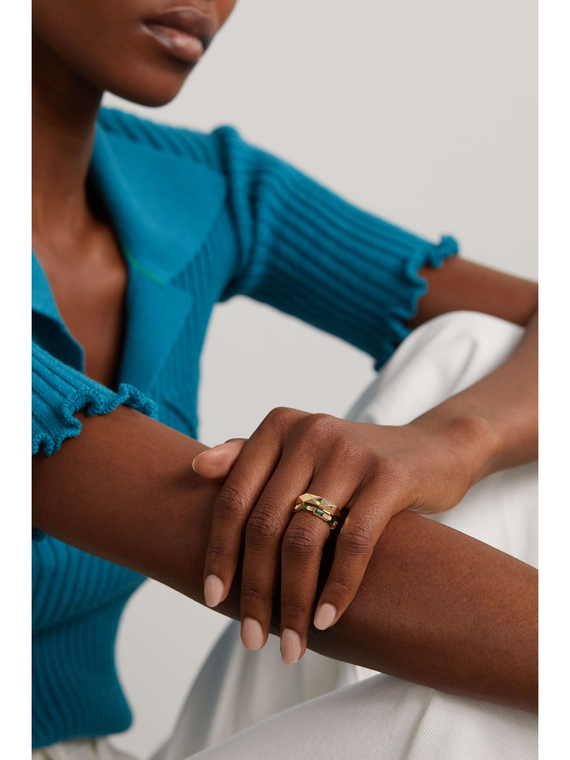 GUCCI Link to Love 18-karat gold ring | NET-A-PORTER