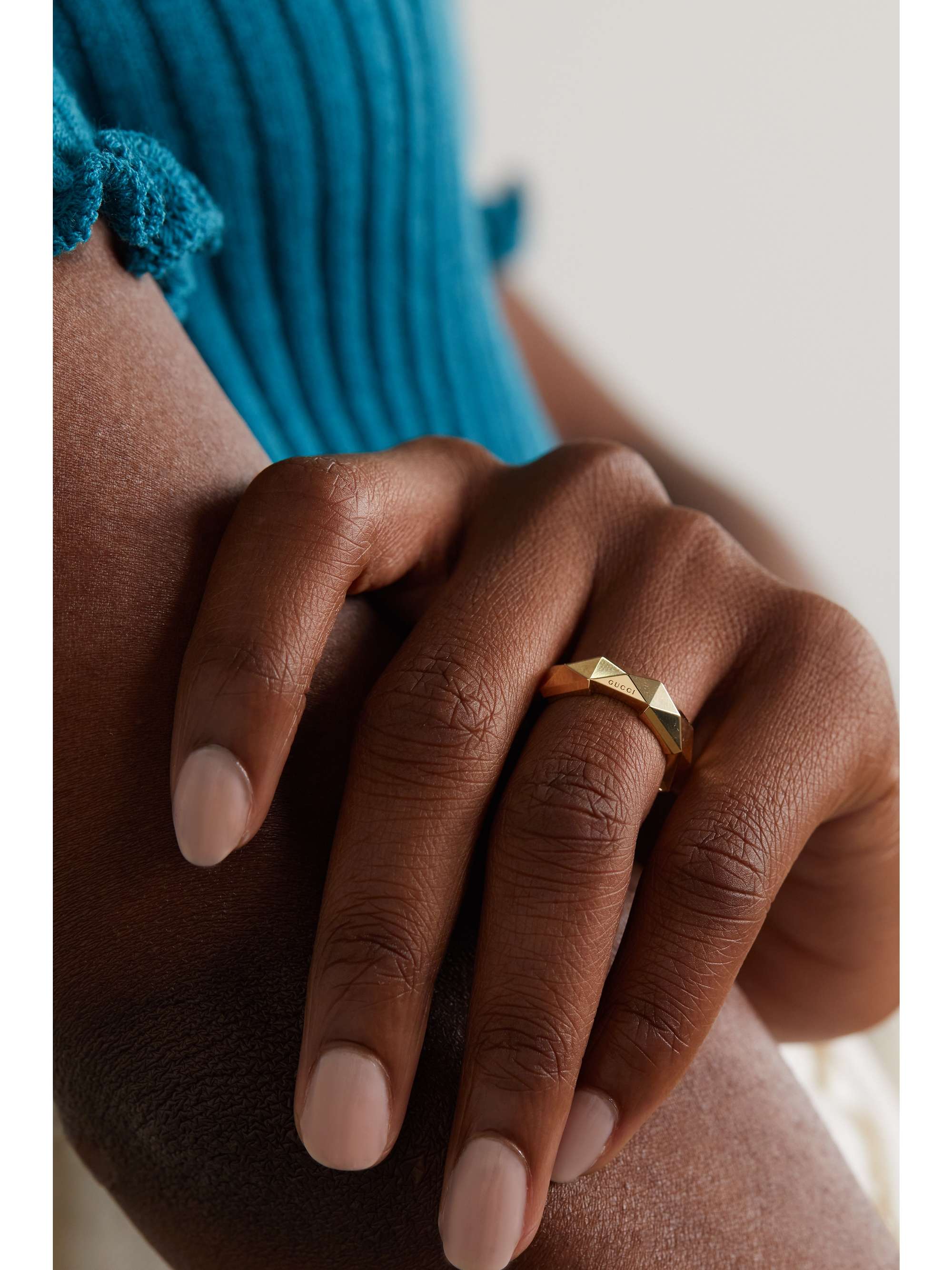 GUCCI Link to Love 18-karat gold ring | NET-A-PORTER