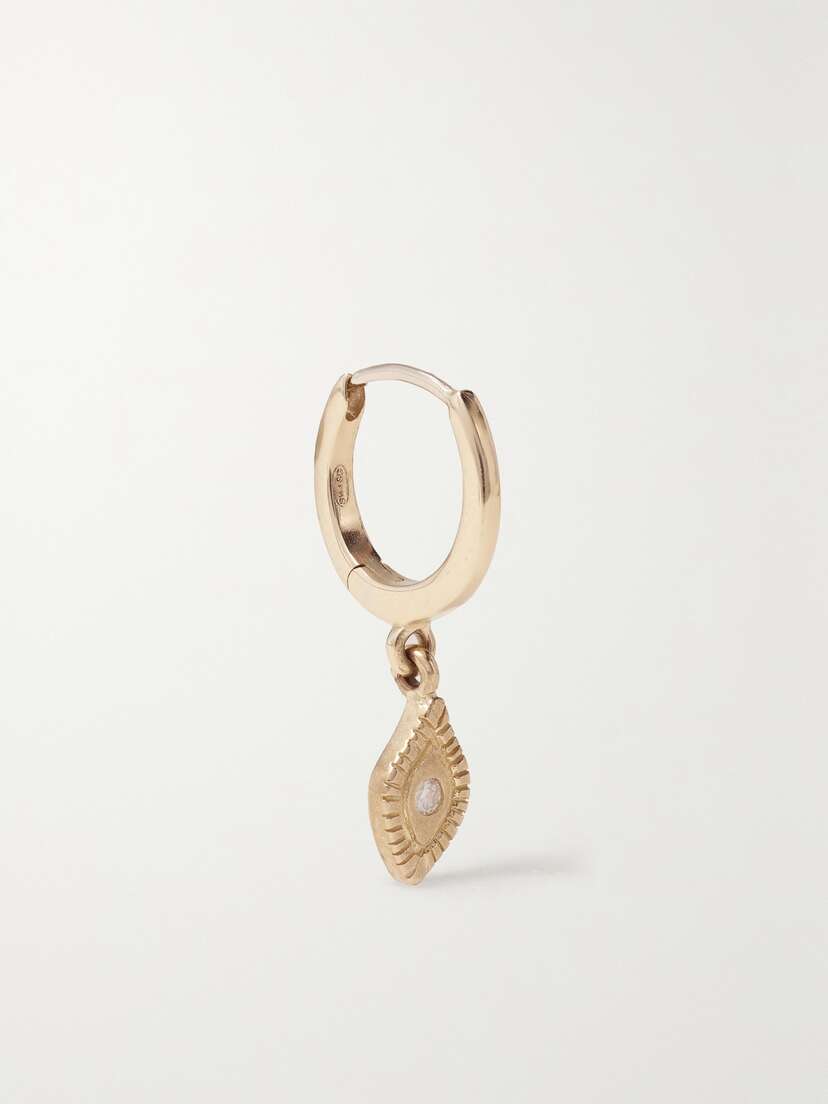 Pascale Monvoisin Souad N°4 9-karat Gold Diamond Single Earring