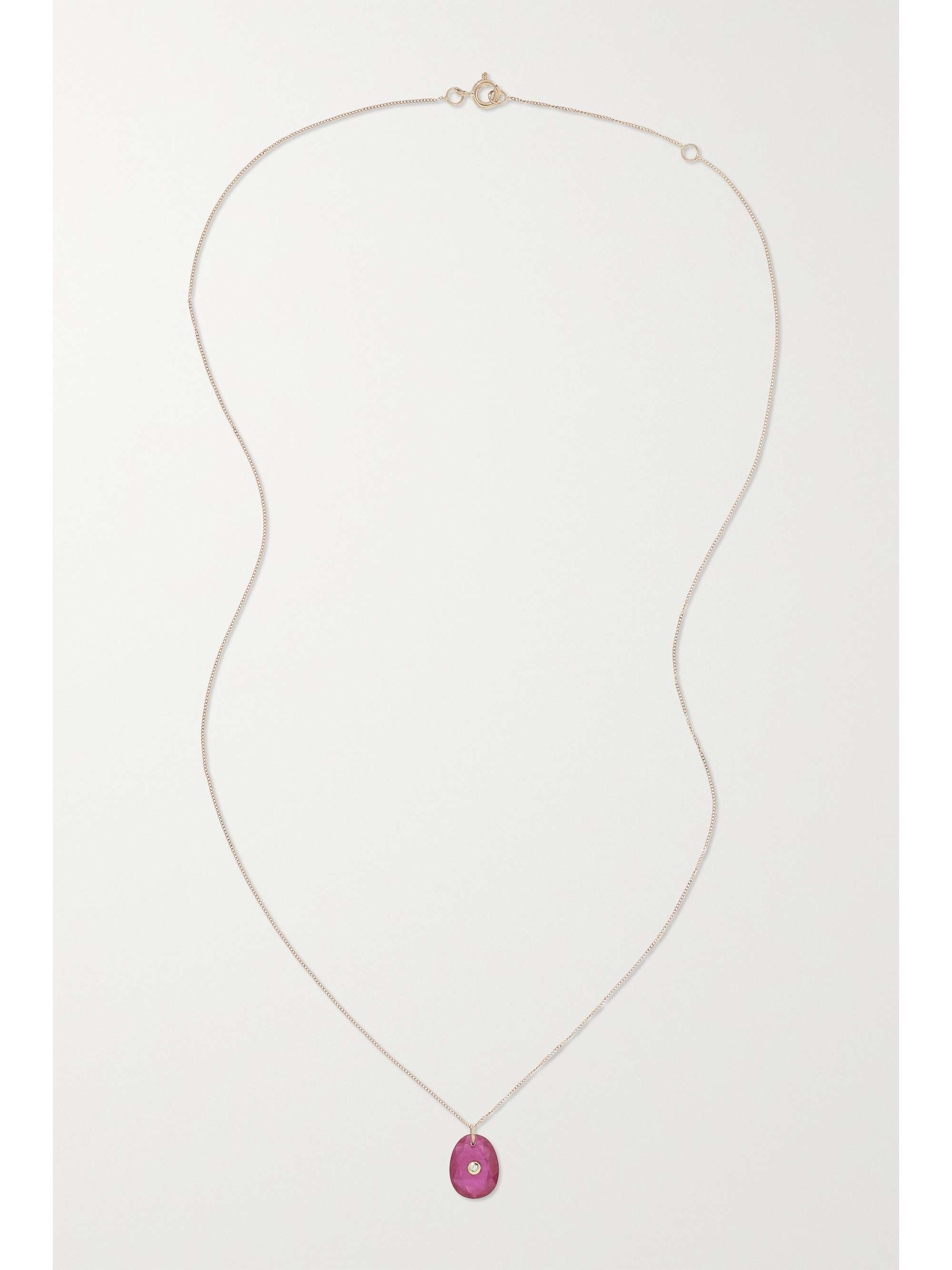 PASCALE MONVOISIN Orso N°1 Collier 9-karat gold and 14-karat rose gold, ruby and diamond necklace