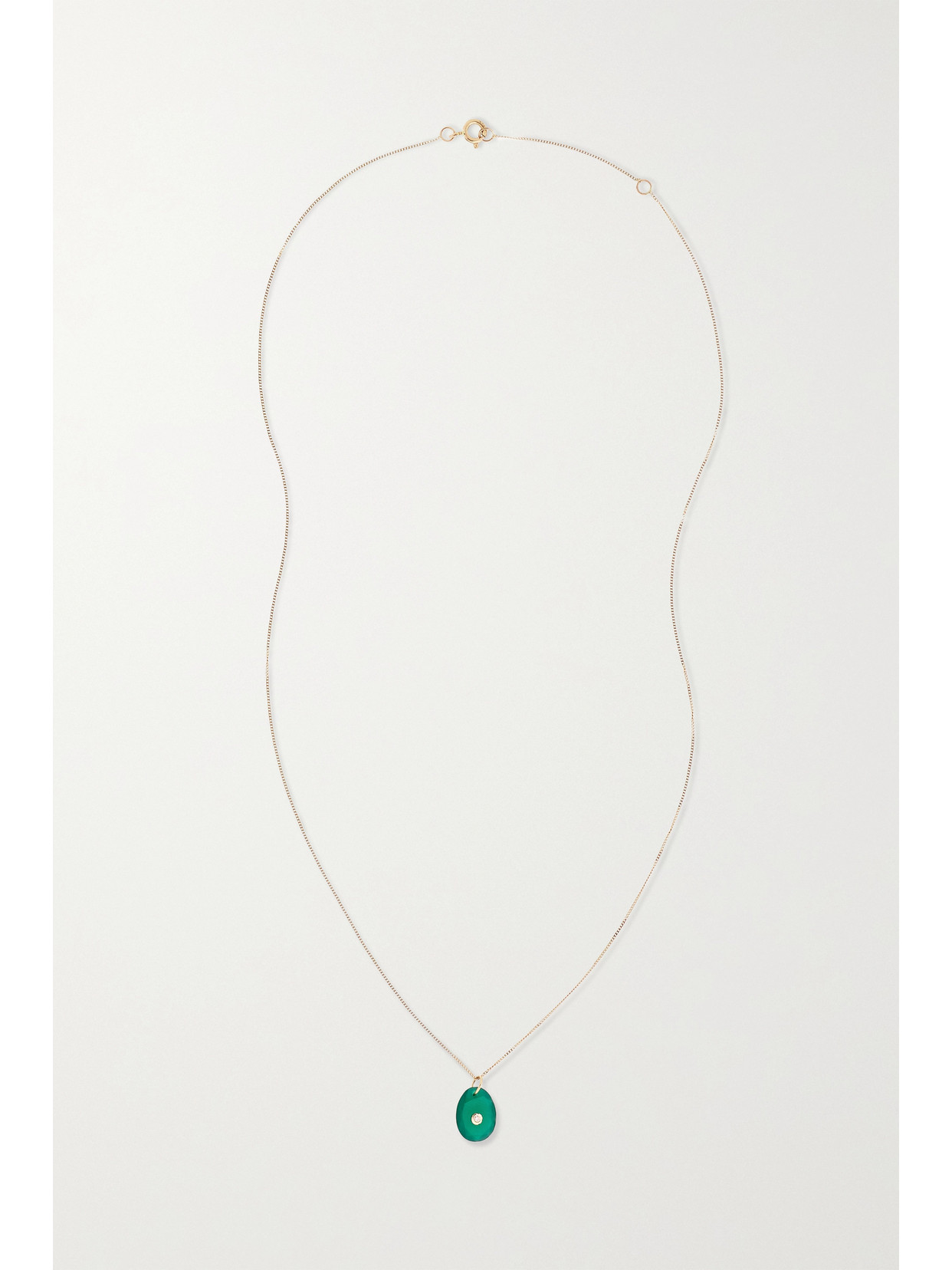 Pascale Monvoisin Orso N°1 14-karat Rose Gold And 9-karat Gold, Onyx And Diamond Necklace In Gold
