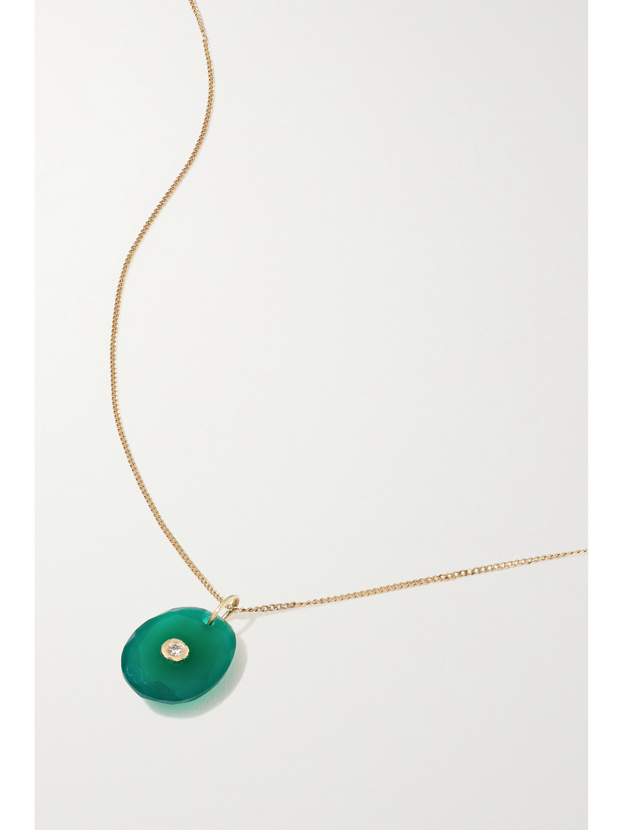Pascale Monvoisin Orso N°1 14-karat Rose Gold And 9-karat Gold, Onyx And Diamond Necklace In Gold