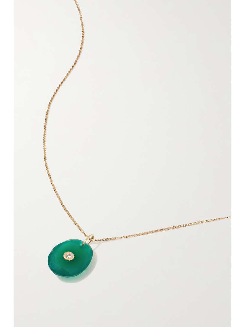 Pascale Monvoisin Orso N°1 14-karat Rose Gold And 9-karat Gold, Onyx And Diamond Necklace