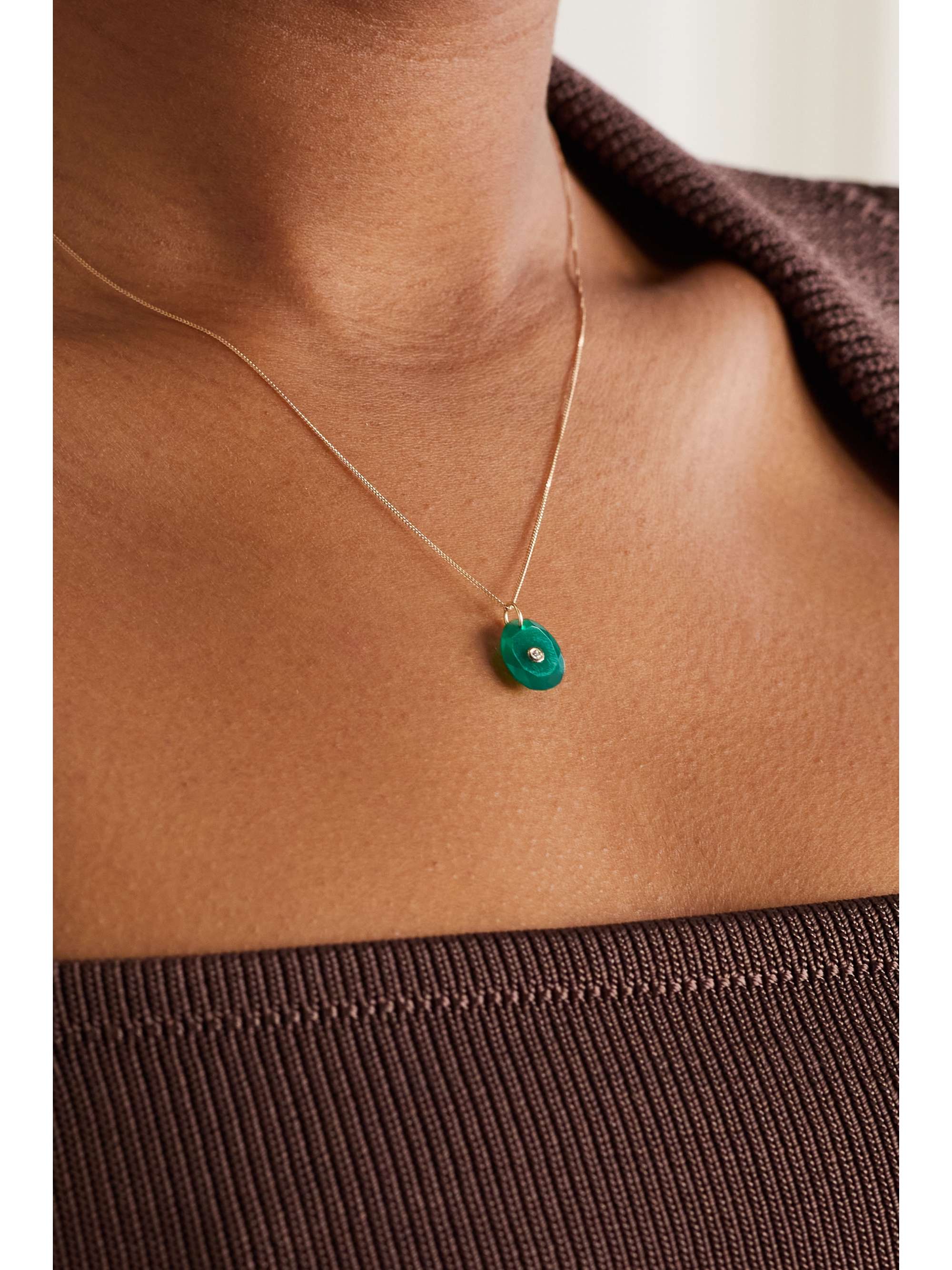 PASCALE MONVOISIN Orso N°1 Collier 9-karat gold and 14-karat rose gold, ruby and diamond necklace