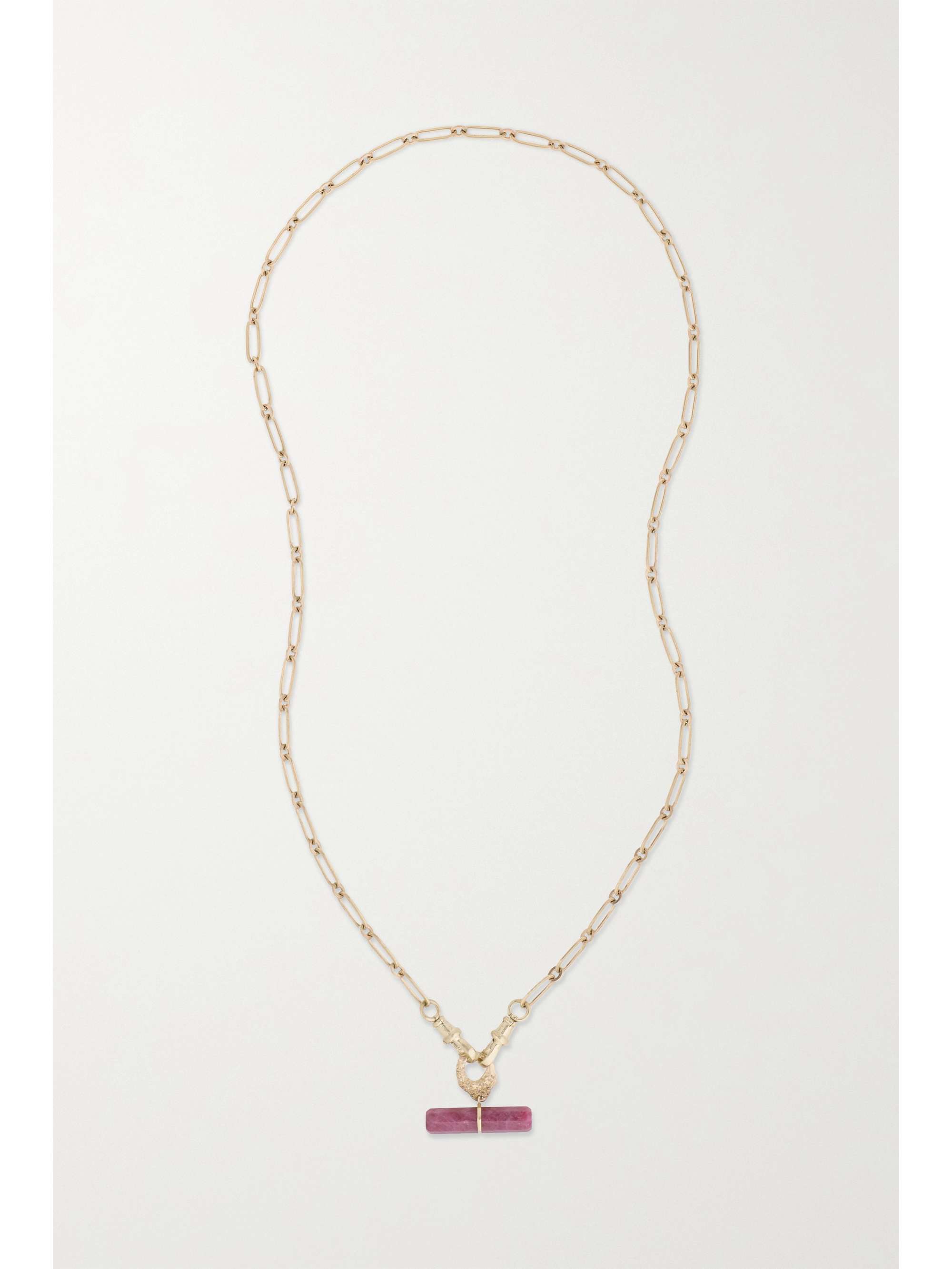 PASCALE MONVOISIN Debbie N°3 + Iman 9-karat gold, ruby and diamond necklace