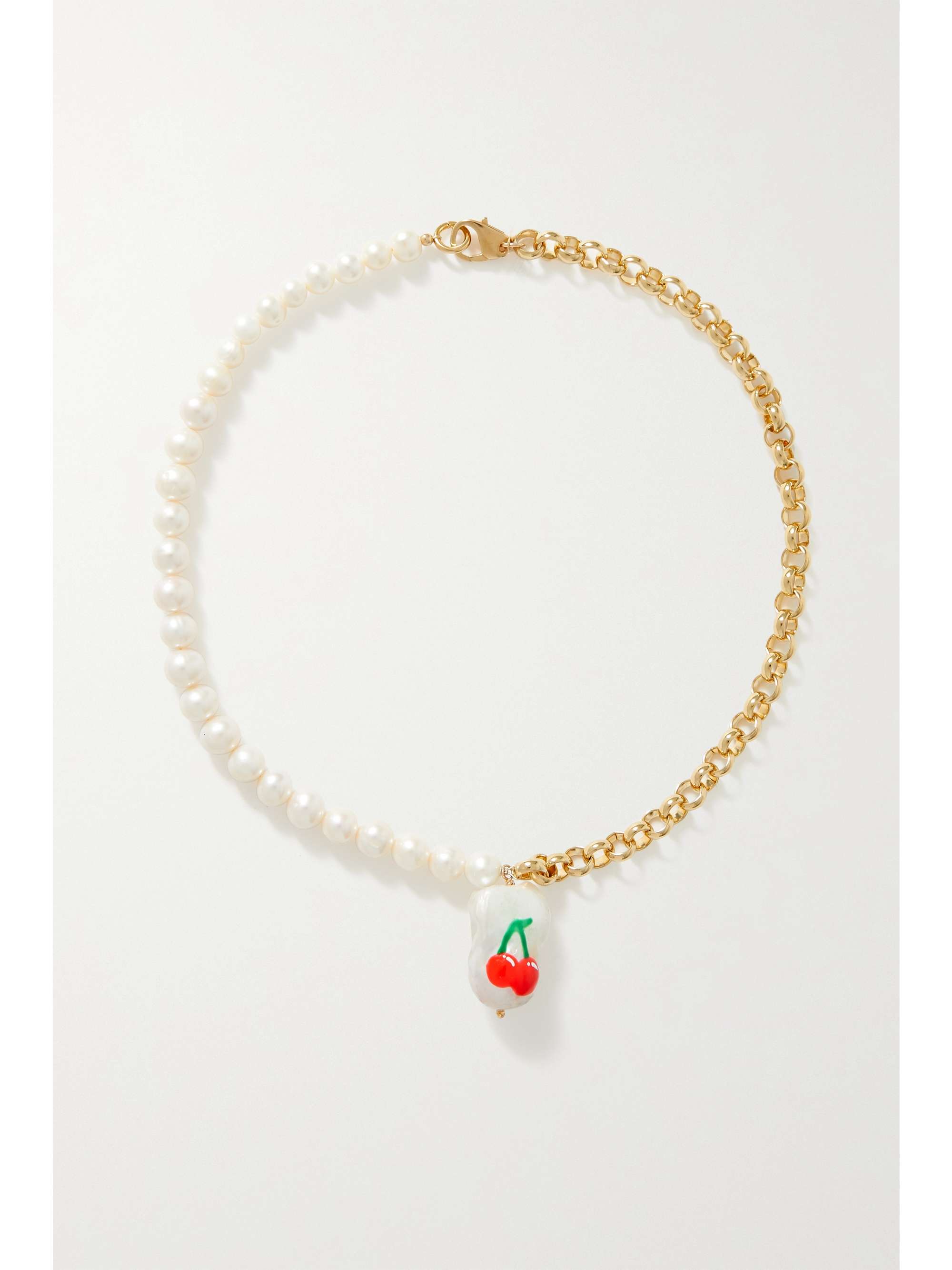 Gold Jackpot gold-plated pearl necklace 