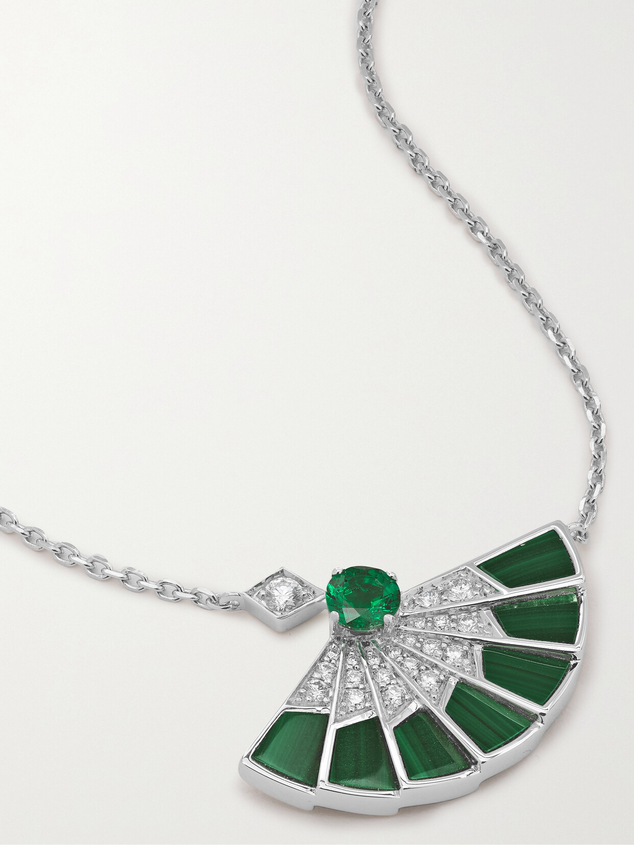 Garrard Fanfare Symphony 18-karat White Gold Multi-stone Necklace