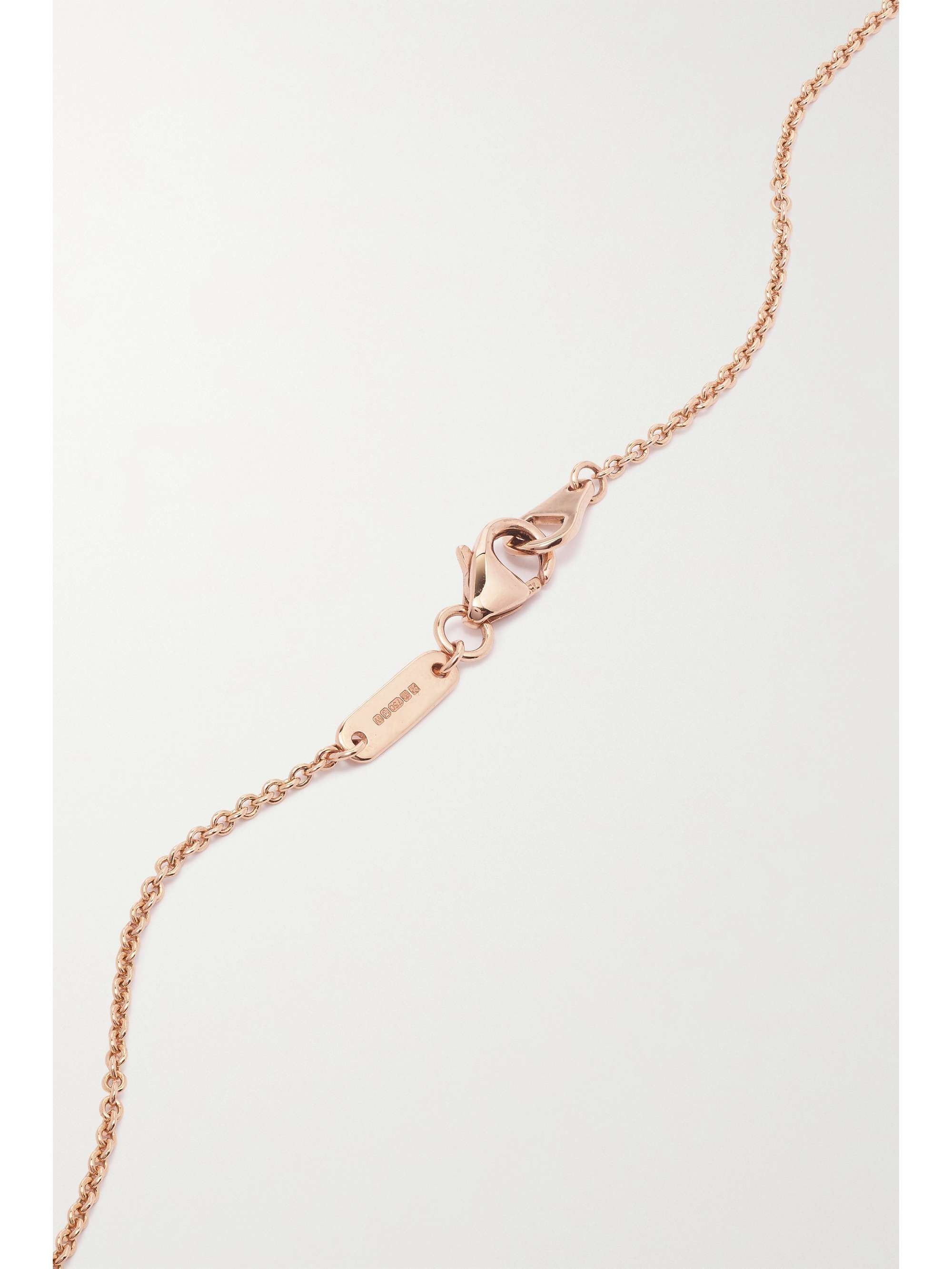GARRARD Wings Classic 18-karat rose gold diamond necklace