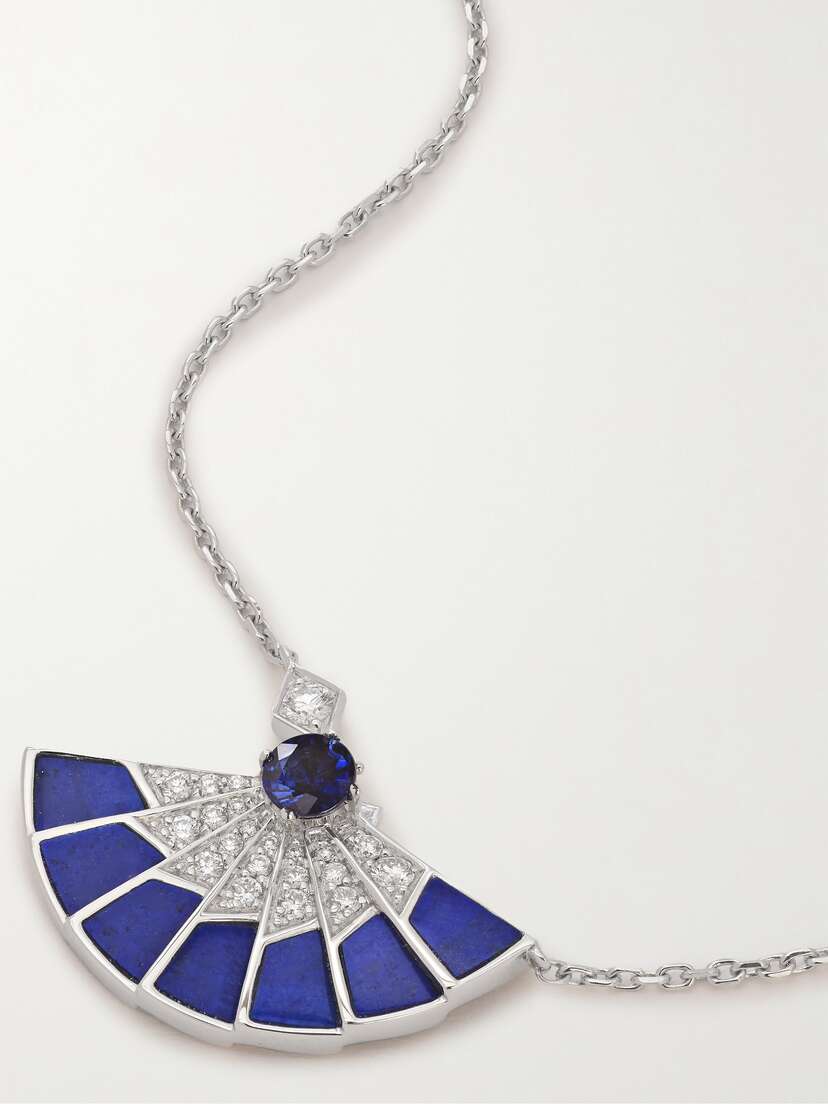 Garrard Fanfare Symphony 18-karat White Gold Multi-stone Necklace