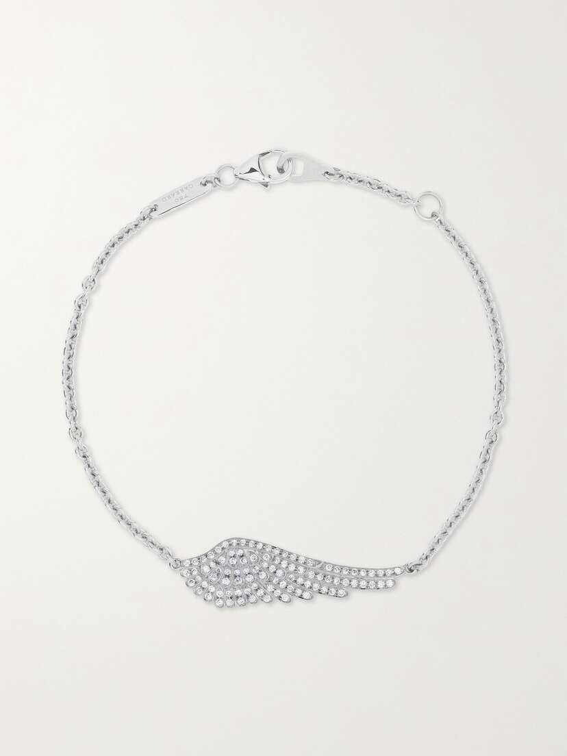 Garrard Wings Classic 18-karat White Gold Diamond Bracelet