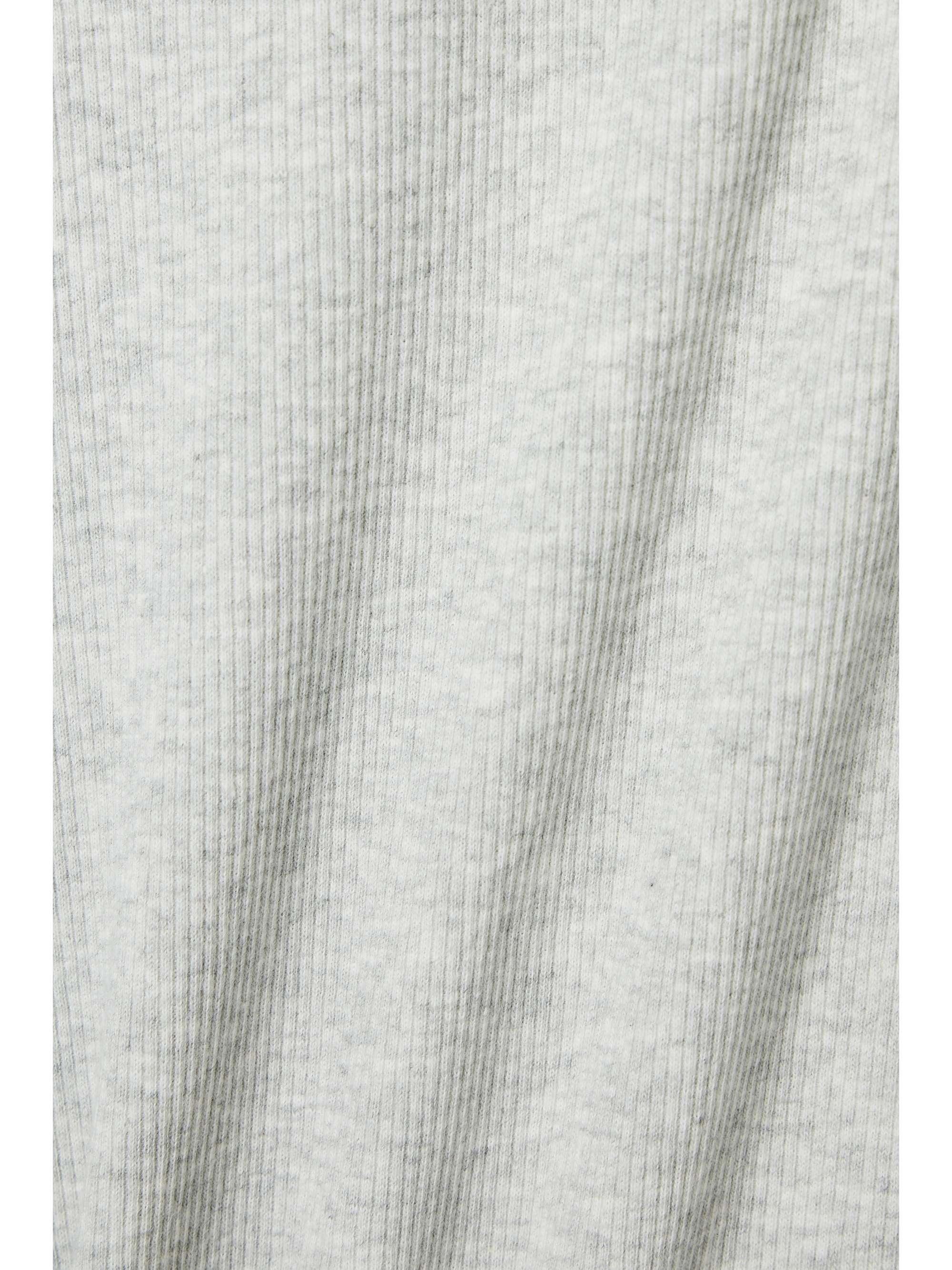 SKIMS Ribbed stretch-cotton jersey mini dress - Light Heather Grey