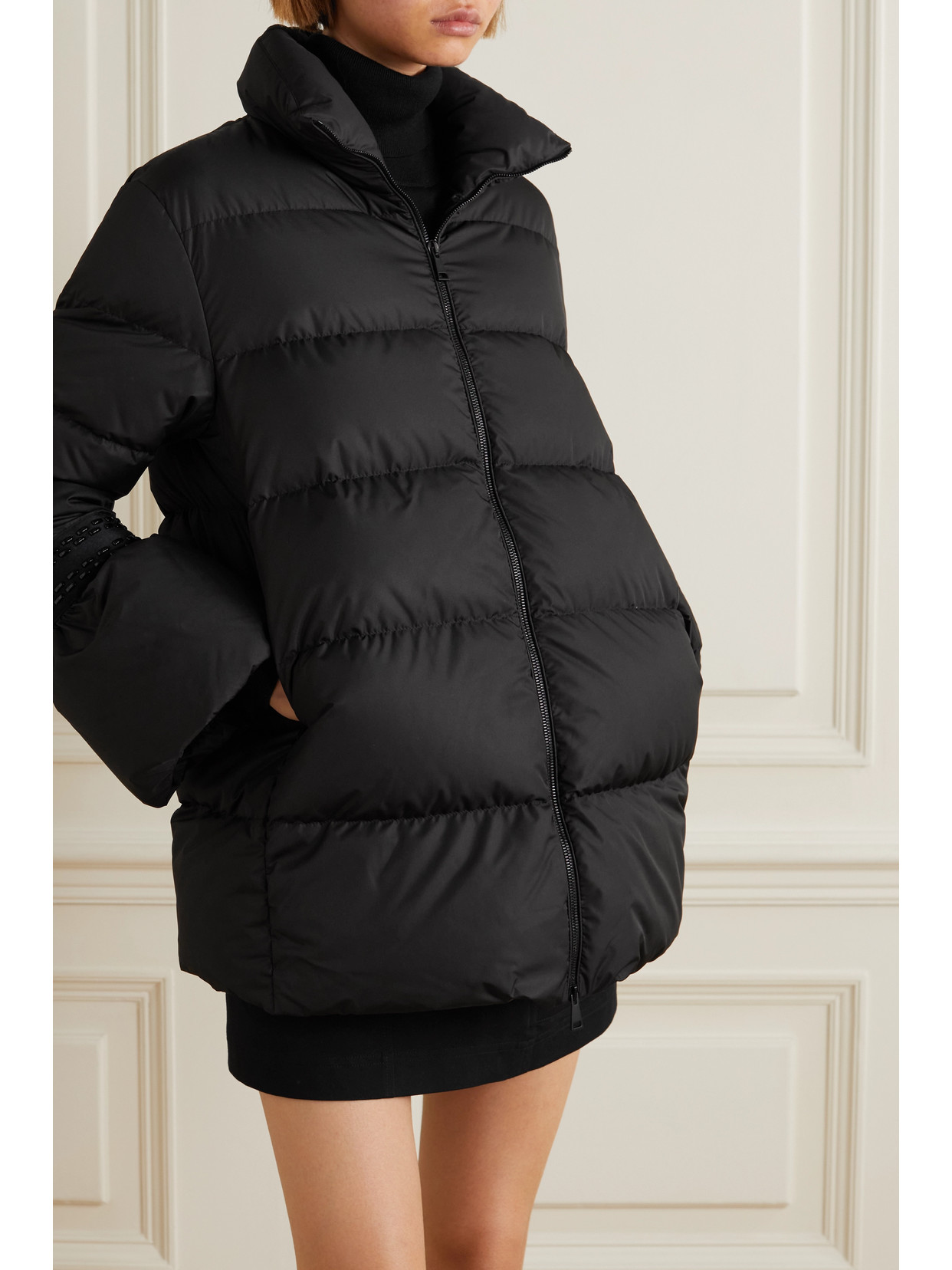 Moncler Barroude Quilted Taffeta Down Jacket In Black