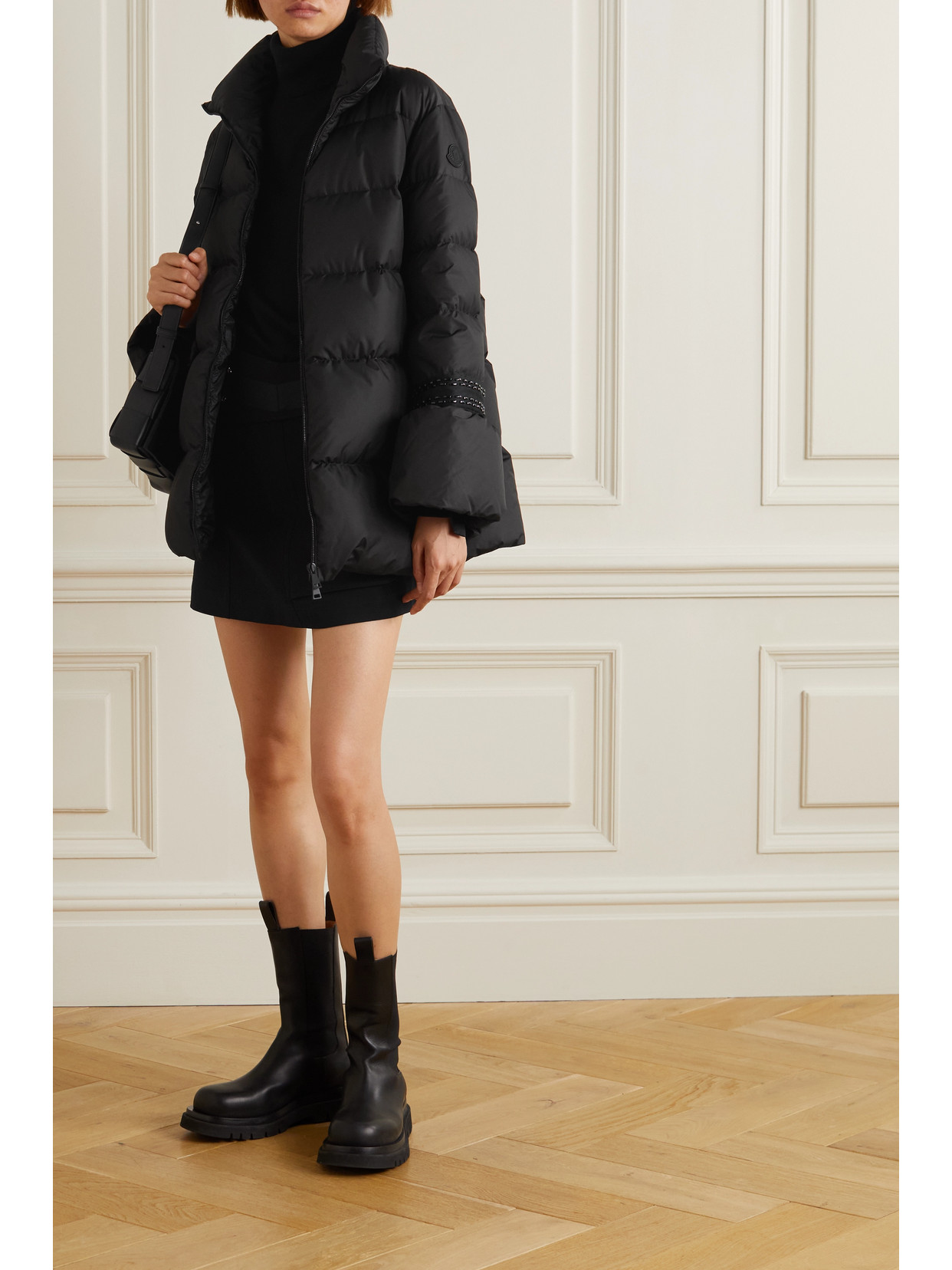 Moncler Barroude Quilted Taffeta Down Jacket In Black