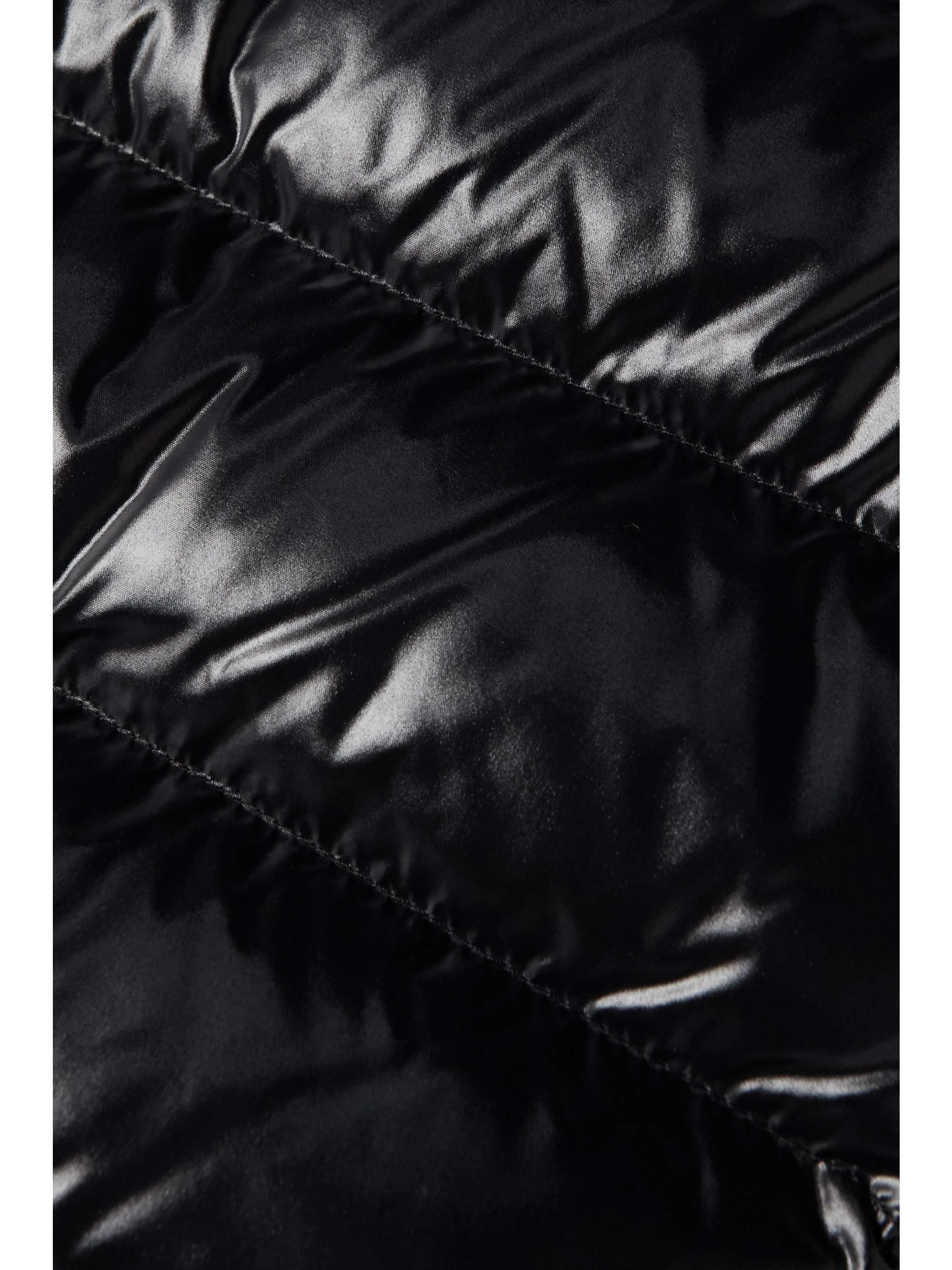 Black Ghany quilted shell down gilet 