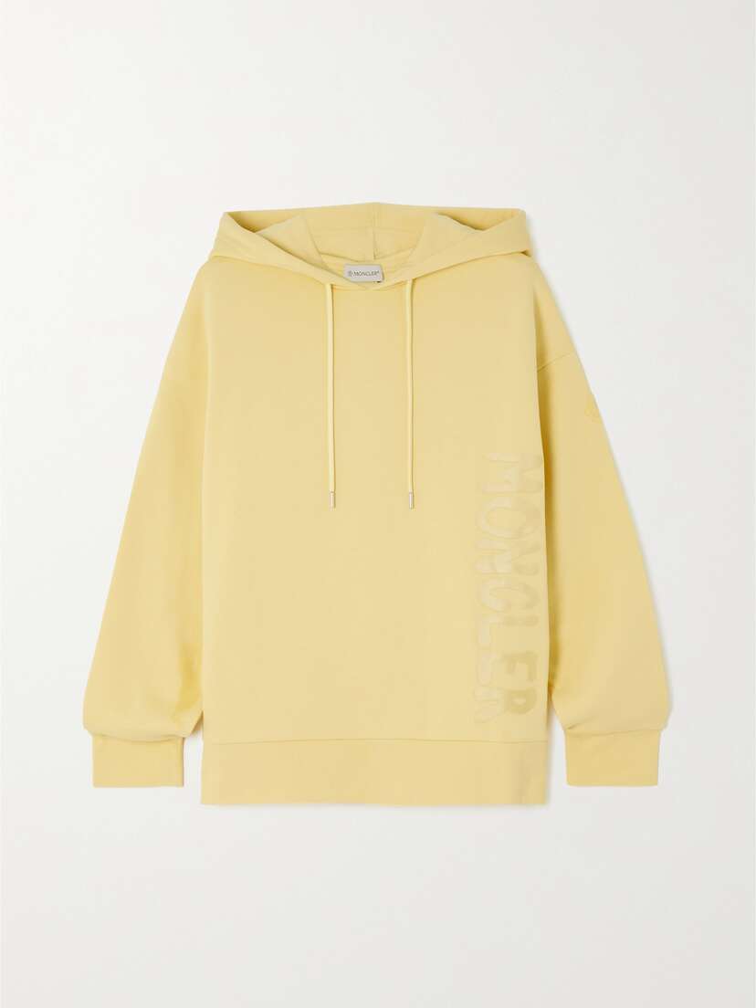Moncler Printed Cotton-blend Jersey Hoodie